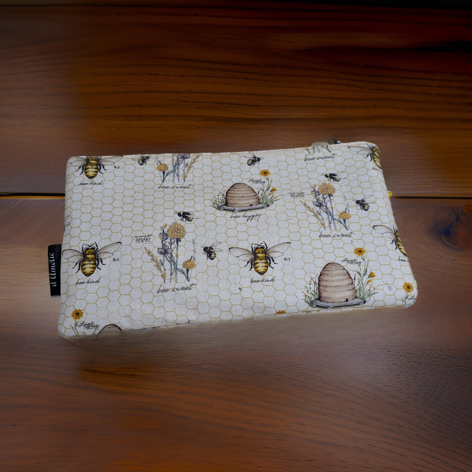 Pochette zippée – Grande taille (23,5 x 14 cm) Les Mimines d'Amélie