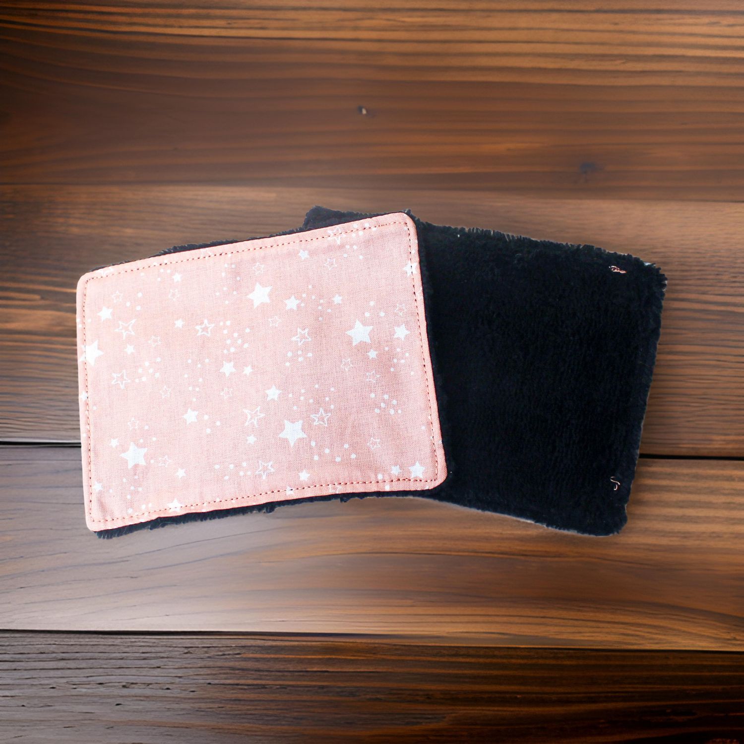 Cotons démaquillants réutilisables rectangulaires - éponge noire Les Mimines d'Amélie