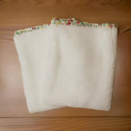 Gants tout doux - micro éponge blanche et biais - Lot de 2 Les Mimines d'Amélie