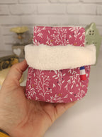 Semainier cotons démaquillants lavables avec panier de rangement Les Mimines d'Amélie