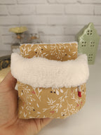 Semainier cotons démaquillants lavables avec panier de rangement Les Mimines d'Amélie