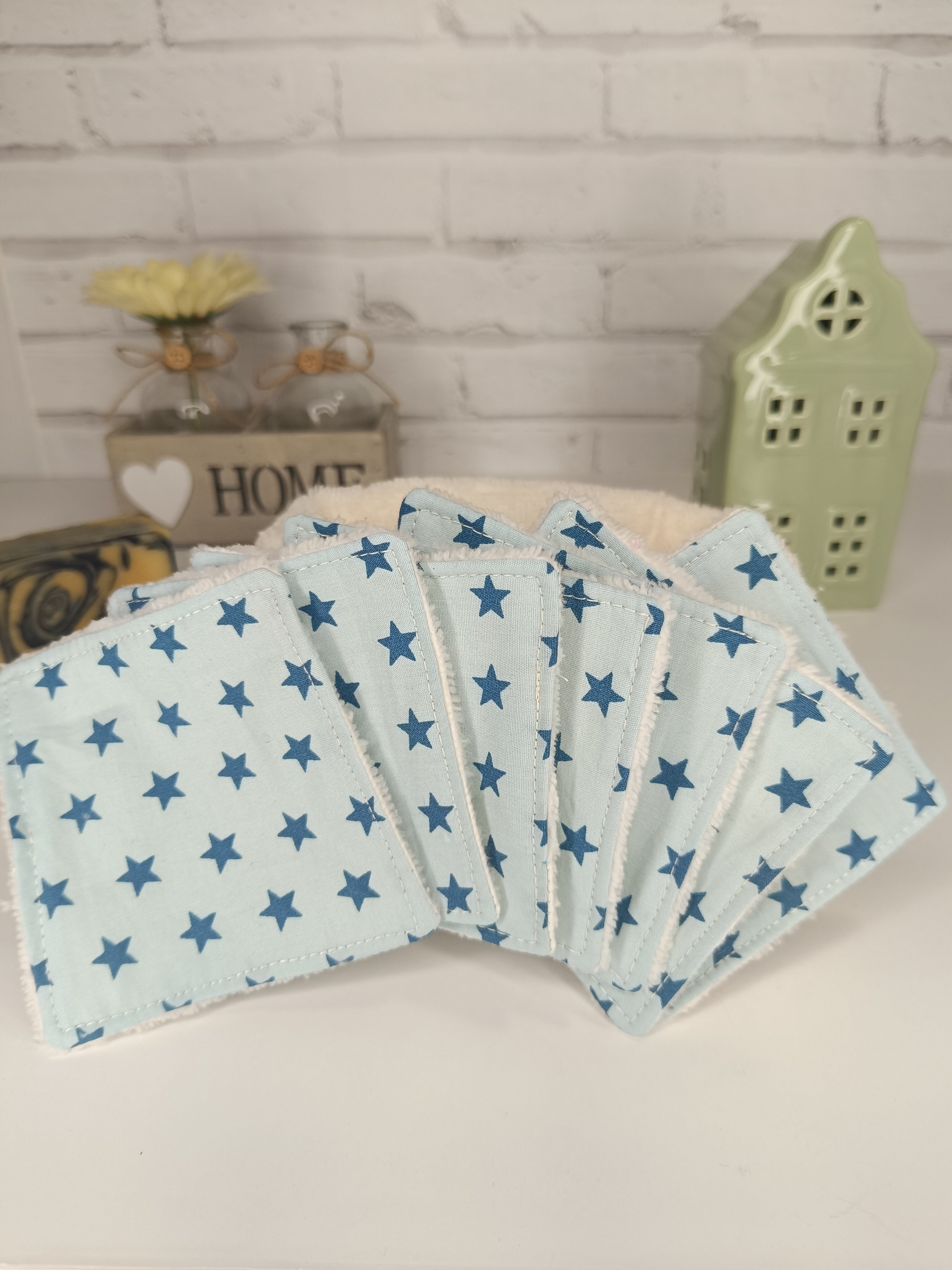 Semainier cotons démaquillants lavables avec panier de rangement Les Mimines d'Amélie
