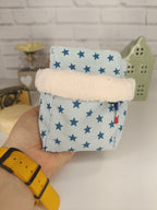 Semainier cotons démaquillants lavables avec panier de rangement Les Mimines d'Amélie