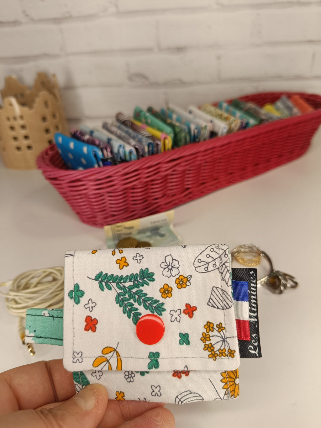 Petit porte-monnaie - range écouteurs - étui bijoux Les Mimines d'Amélie