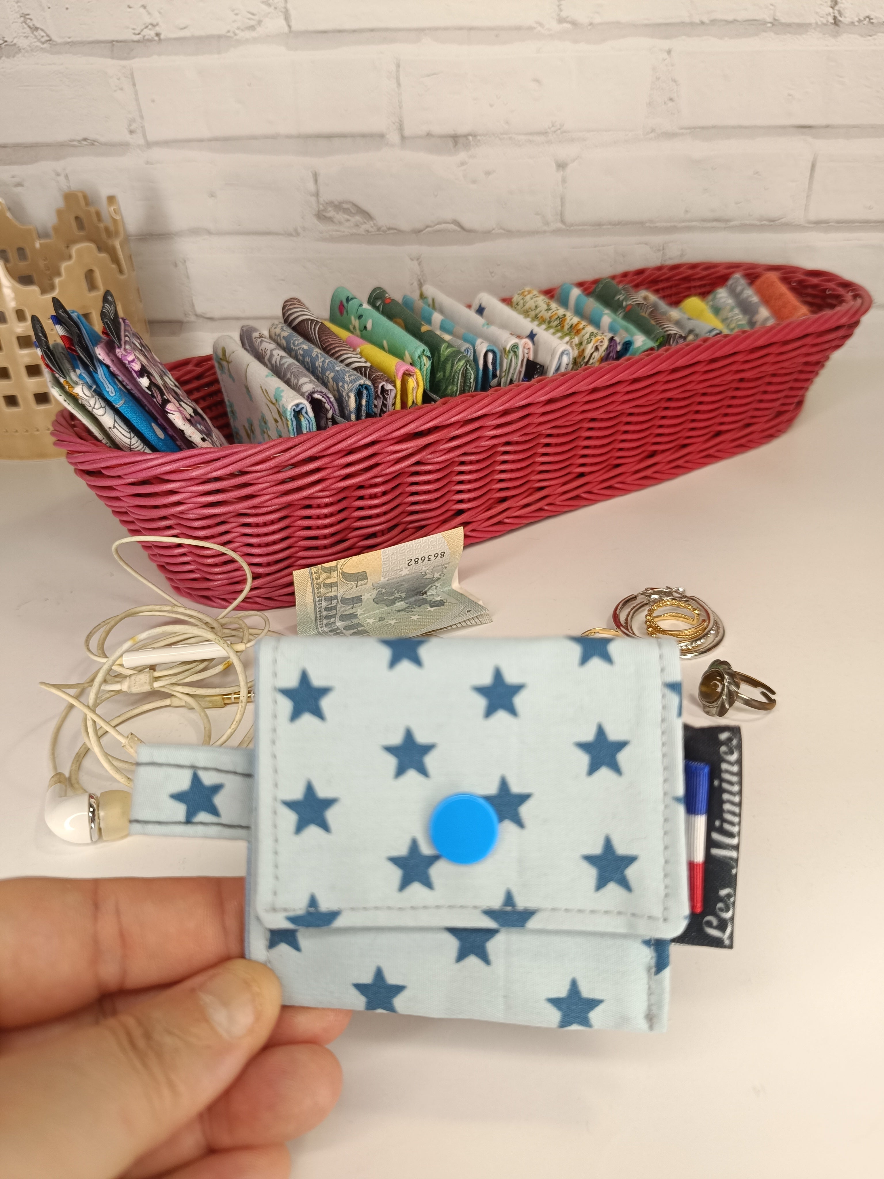 Petit porte-monnaie - range écouteurs - étui bijoux Les Mimines d'Amélie