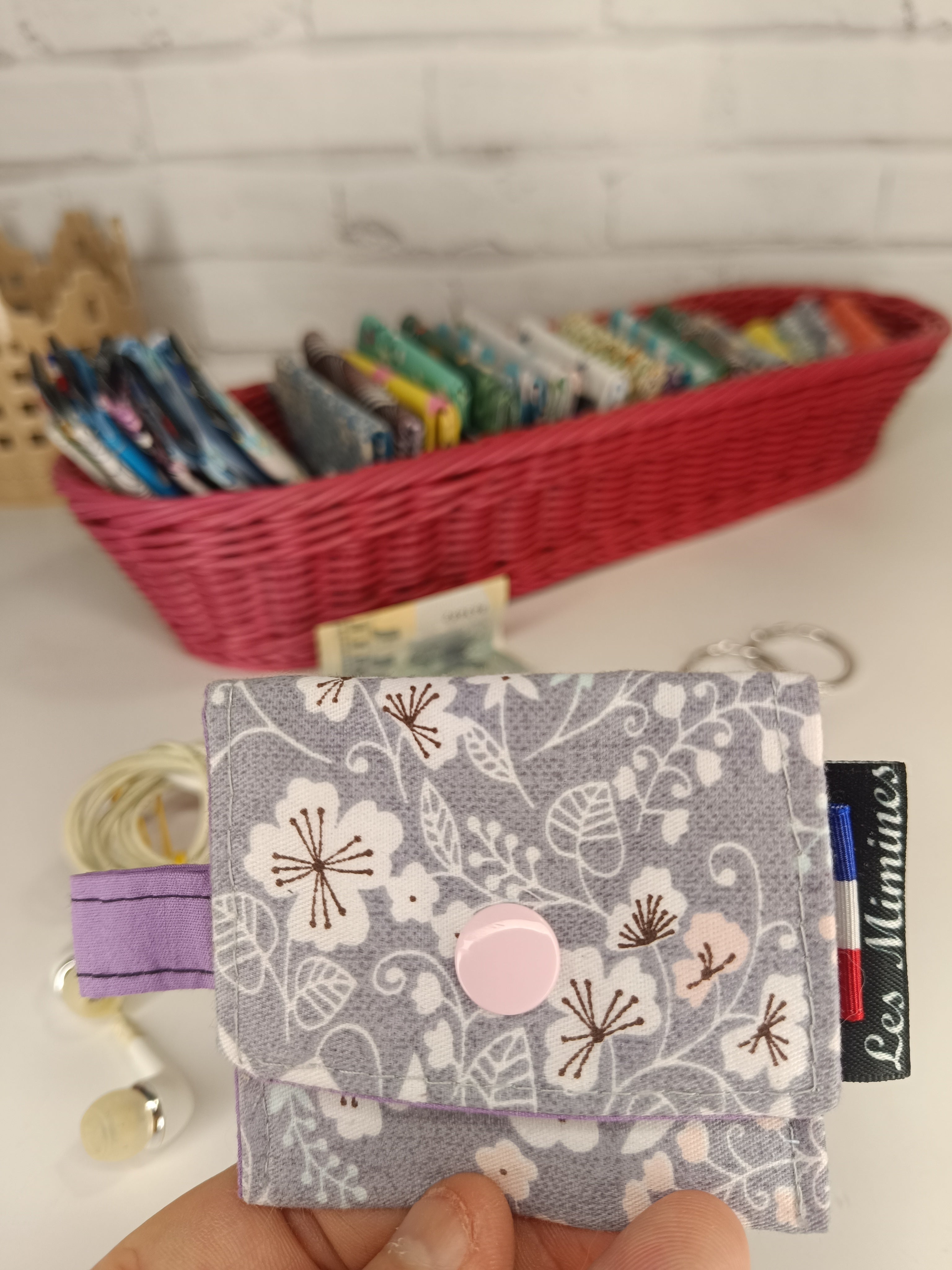 Petit porte-monnaie - range écouteurs - étui bijoux Les Mimines d'Amélie