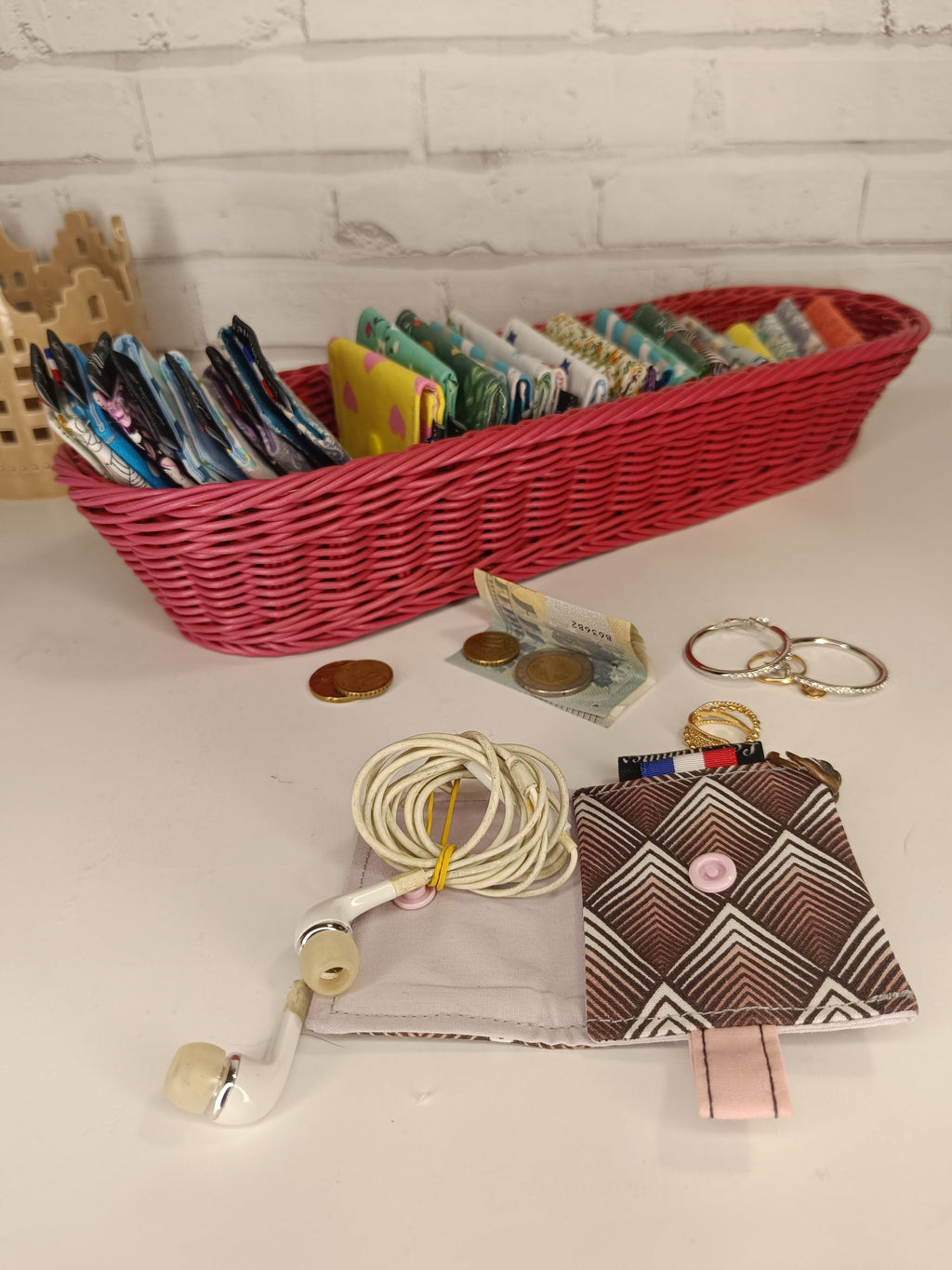 Petit porte-monnaie - range écouteurs - étui bijoux Les Mimines d'Amélie