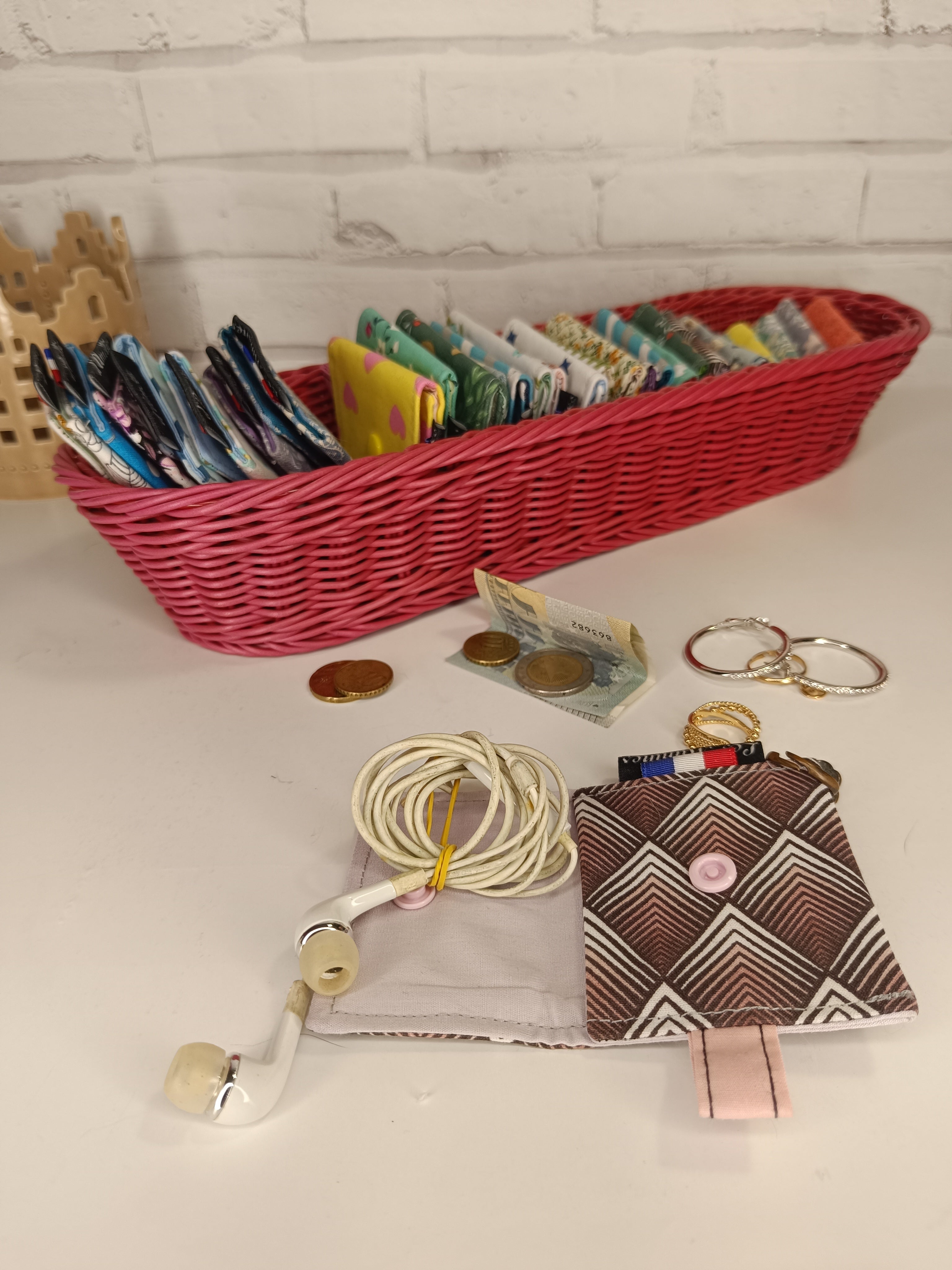 Petit porte-monnaie - range écouteurs - étui bijoux Les Mimines d'Amélie