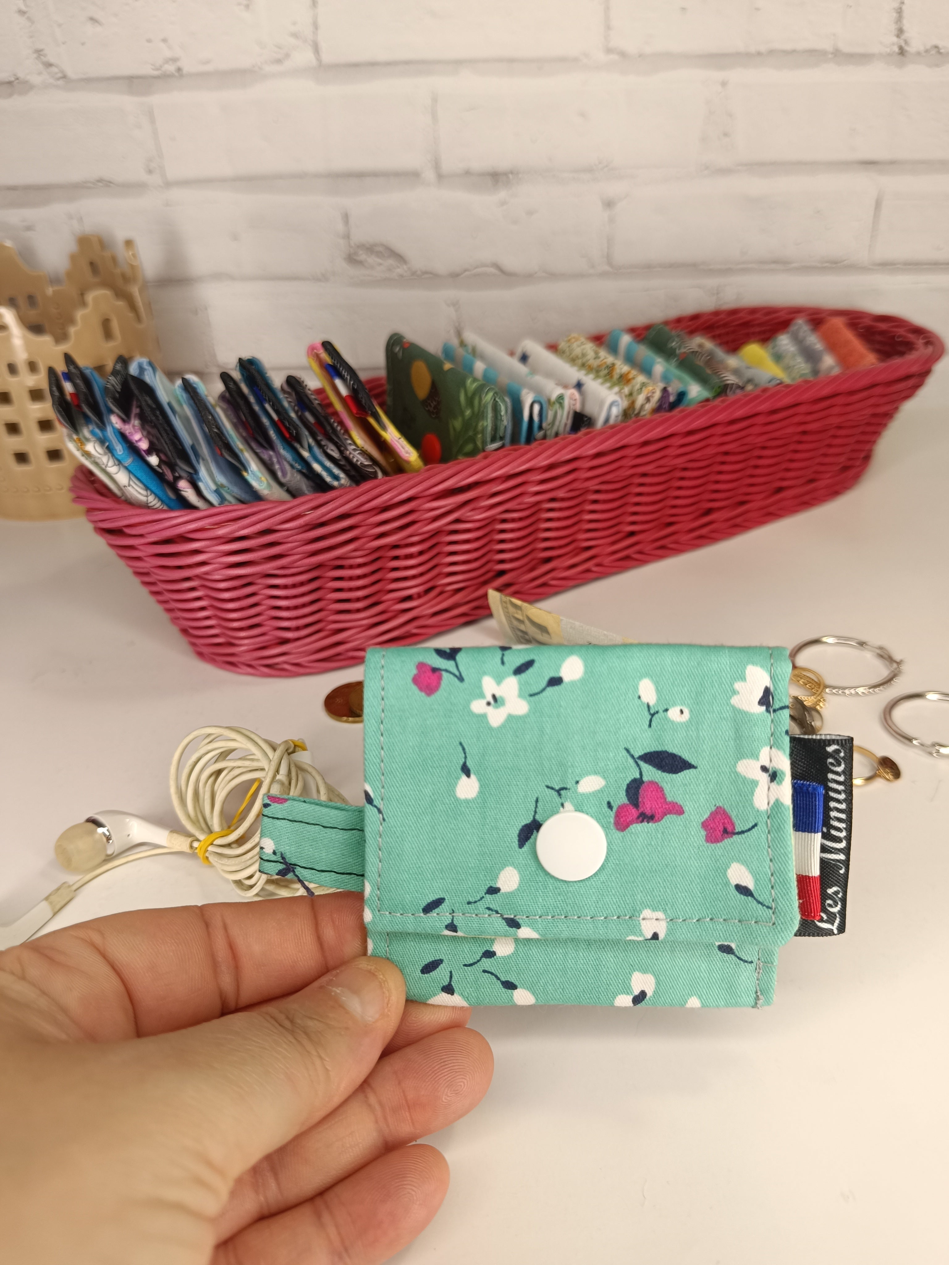 Petit porte-monnaie - range écouteurs - étui bijoux Les Mimines d'Amélie