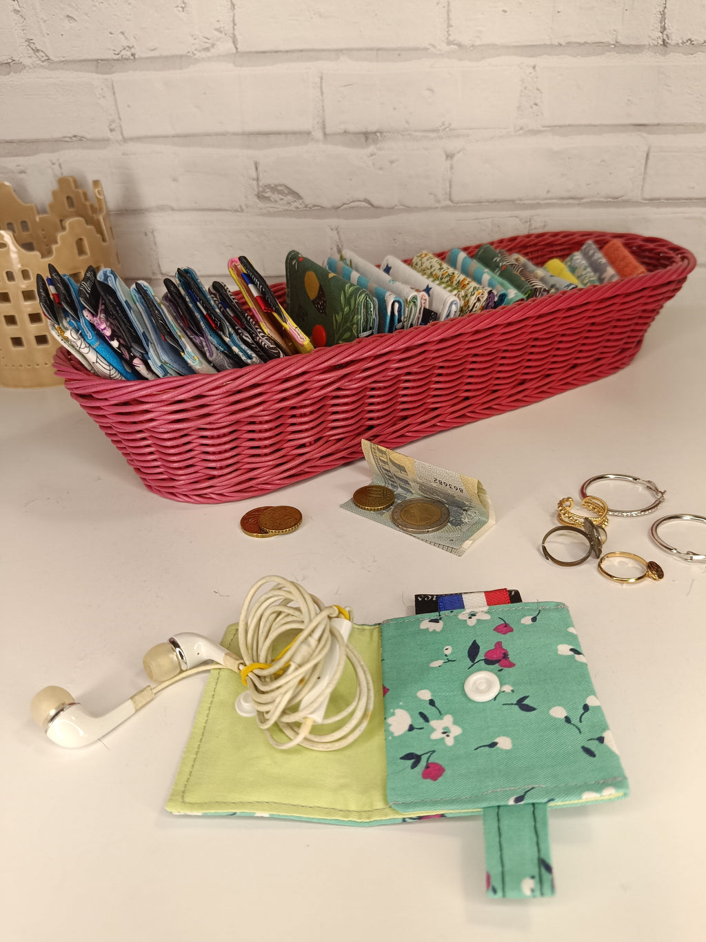 Petit porte-monnaie - range écouteurs - étui bijoux Les Mimines d'Amélie