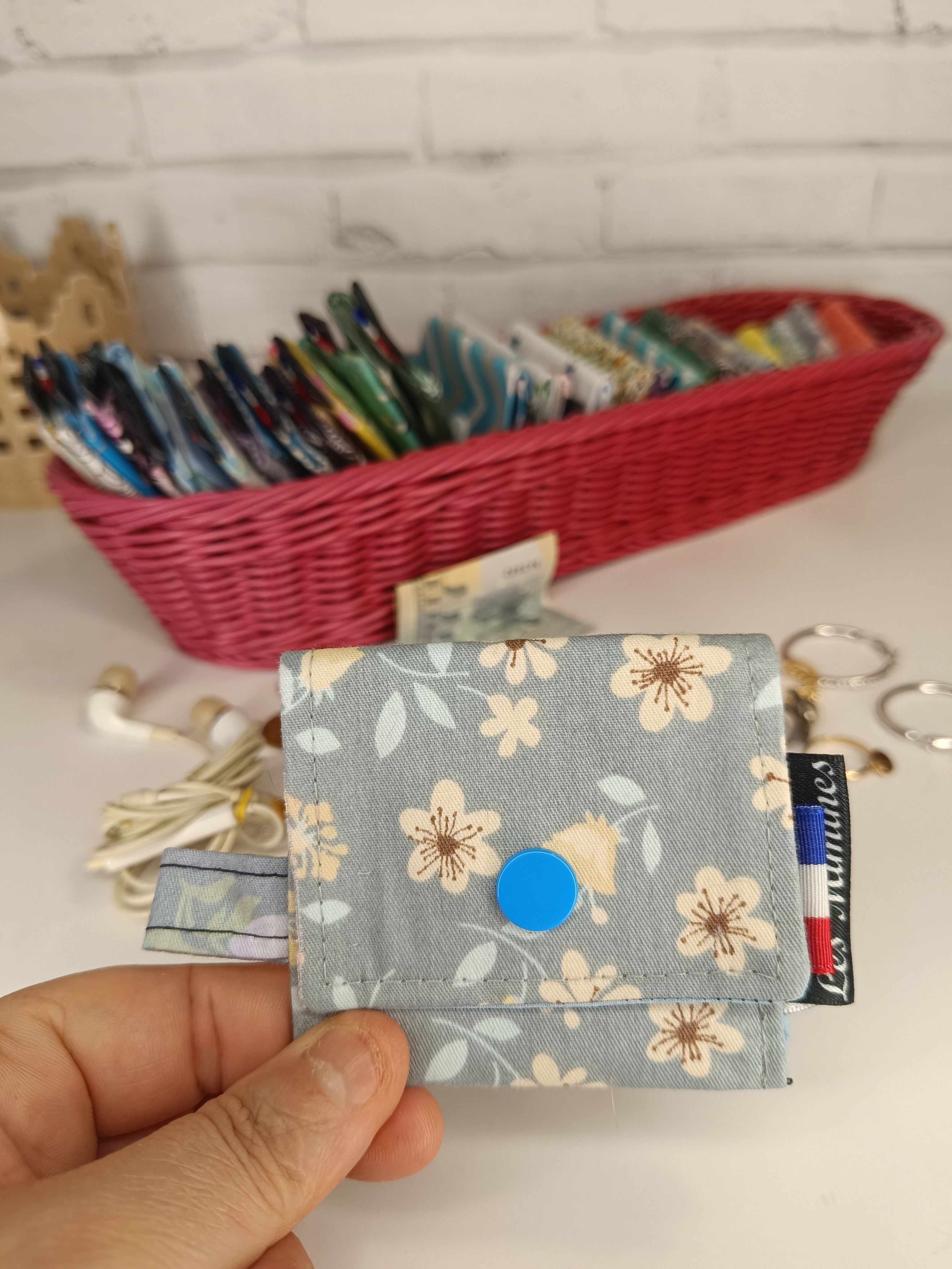 Petit porte-monnaie - range écouteurs - étui bijoux Les Mimines d'Amélie