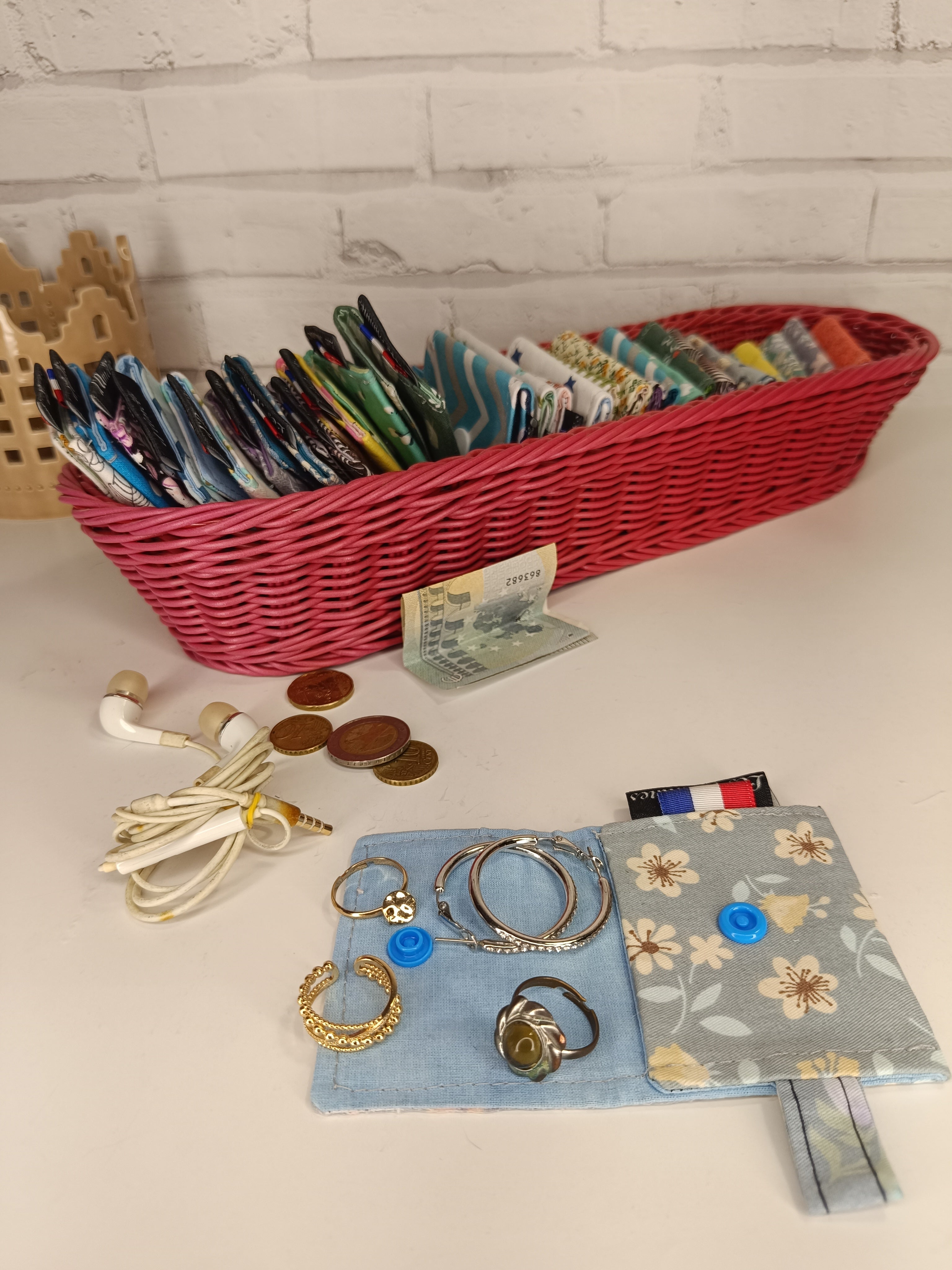 Petit porte-monnaie - range écouteurs - étui bijoux Les Mimines d'Amélie