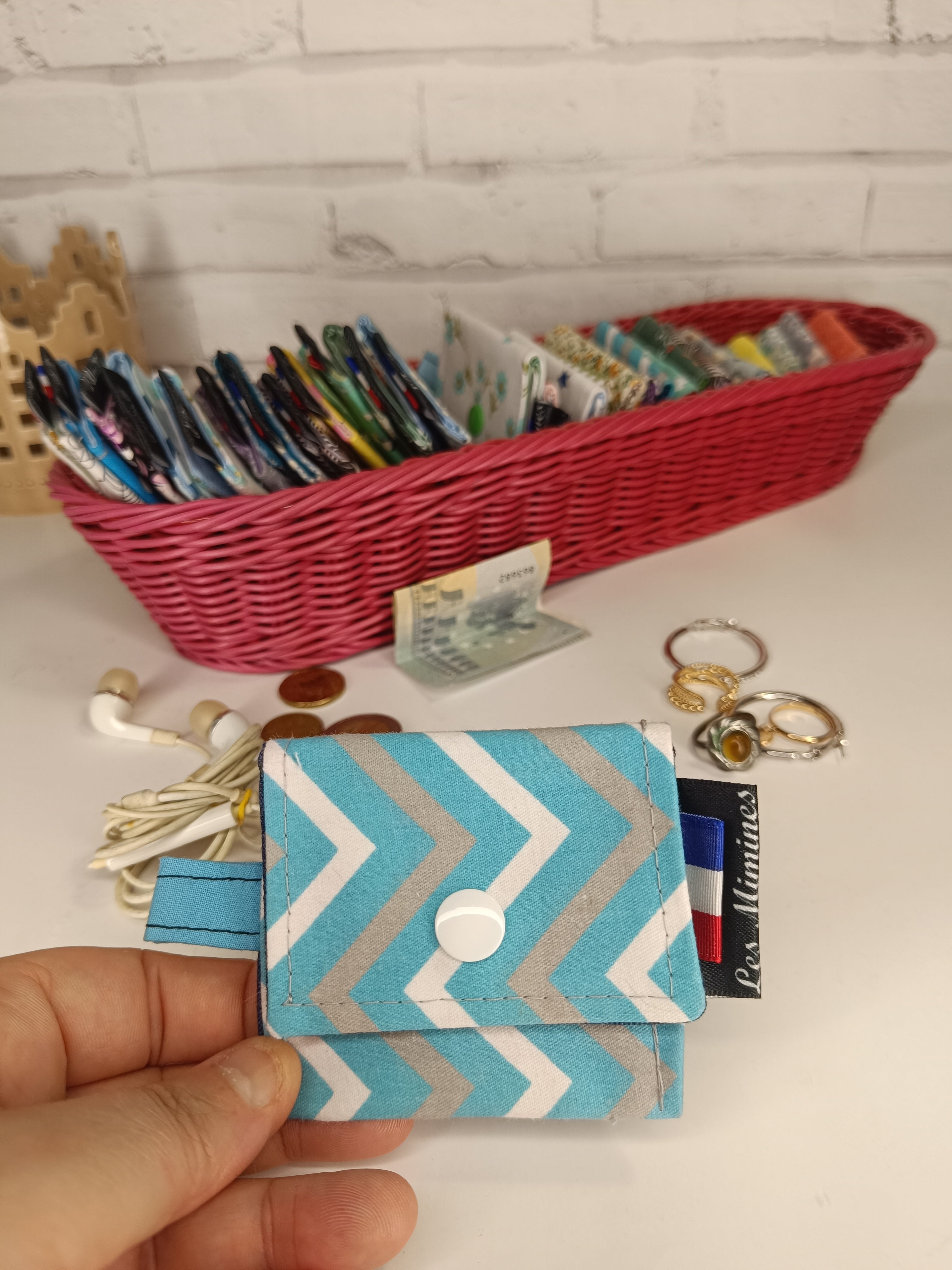 Petit porte-monnaie - range écouteurs - étui bijoux Les Mimines d'Amélie