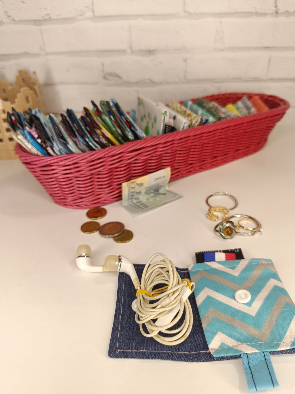 Petit porte-monnaie - range écouteurs - étui bijoux Les Mimines d'Amélie
