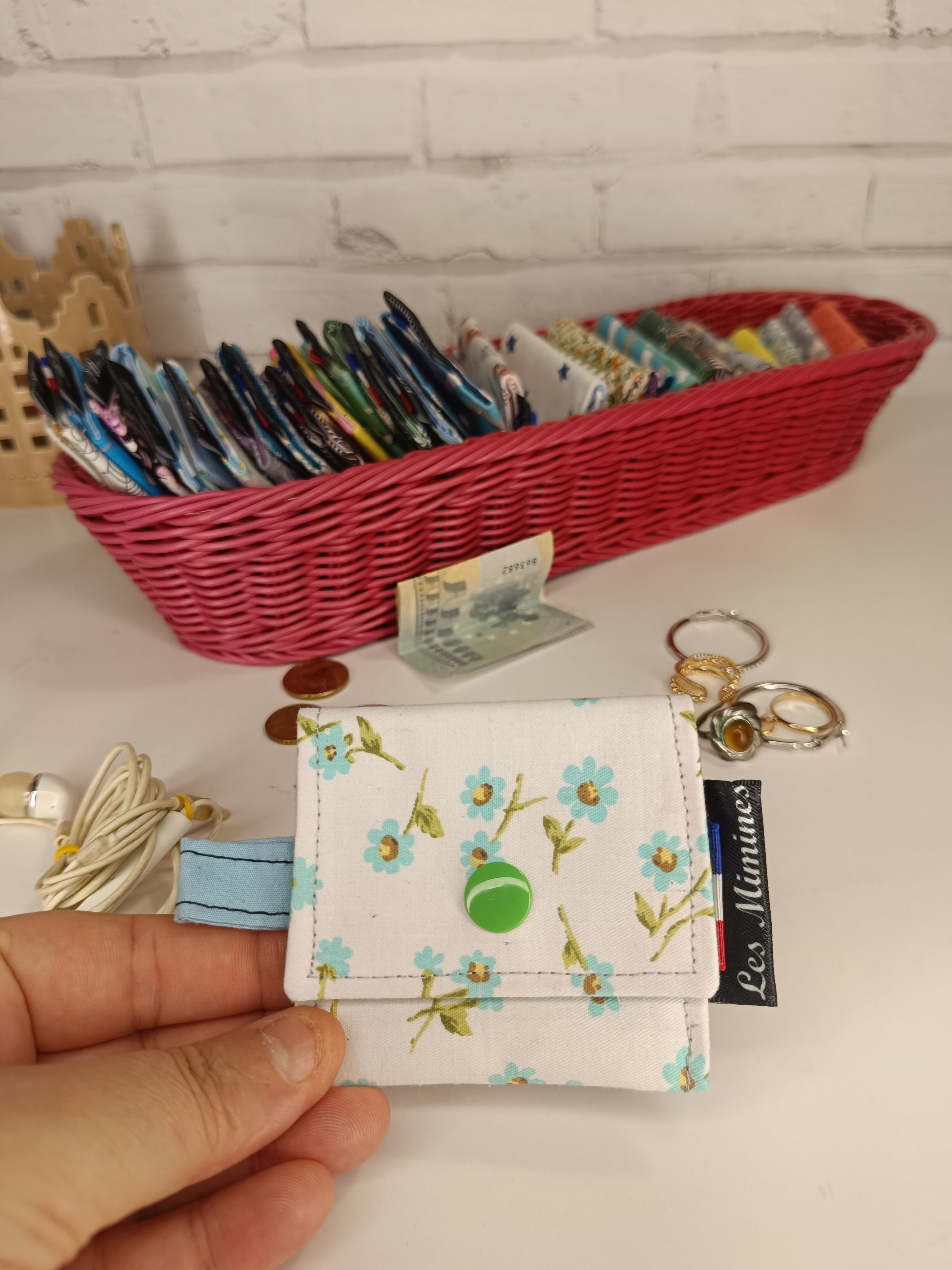 Petit porte-monnaie - range écouteurs - étui bijoux Les Mimines d'Amélie