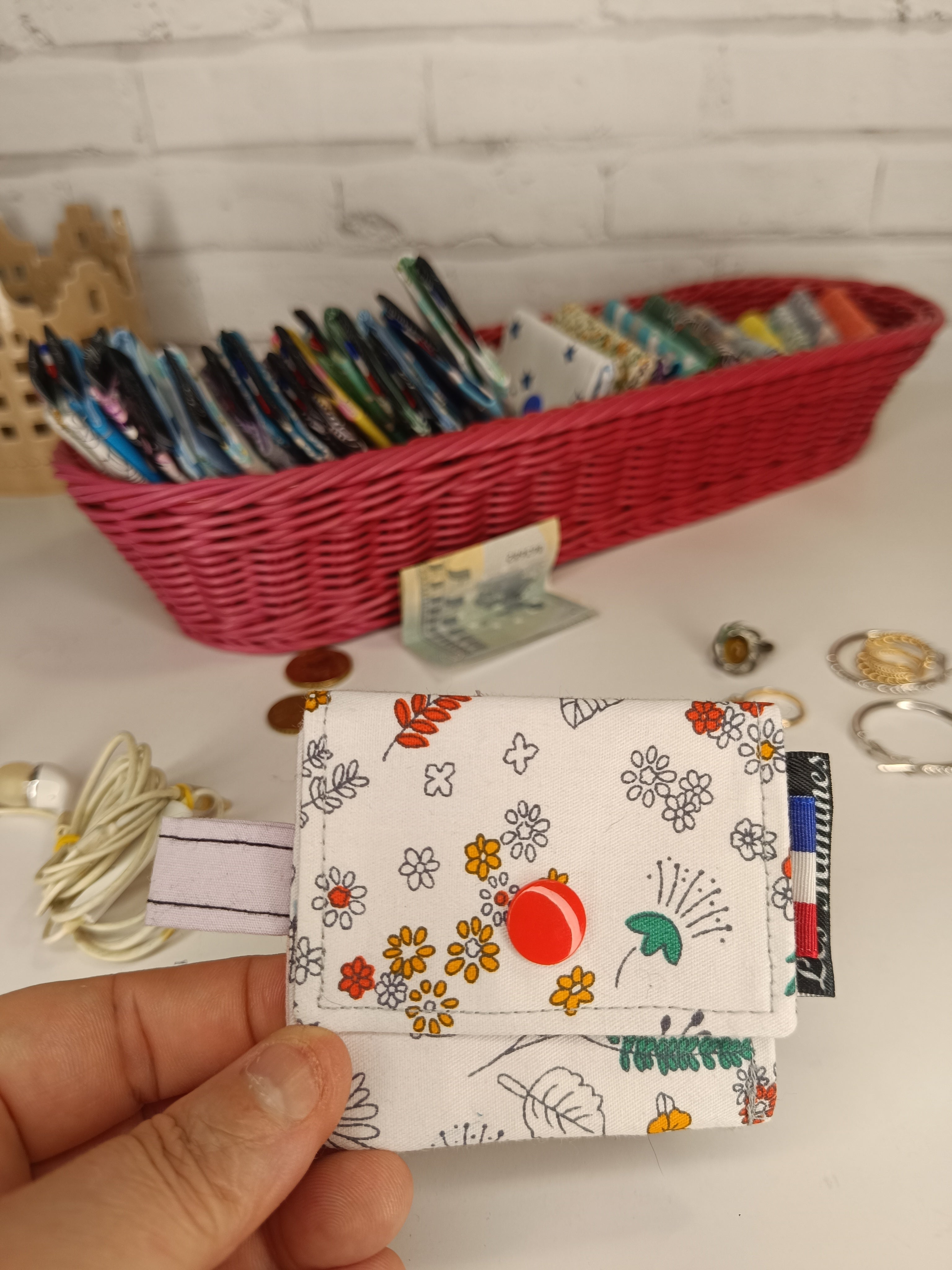 Petit porte-monnaie - range écouteurs - étui bijoux Les Mimines d'Amélie