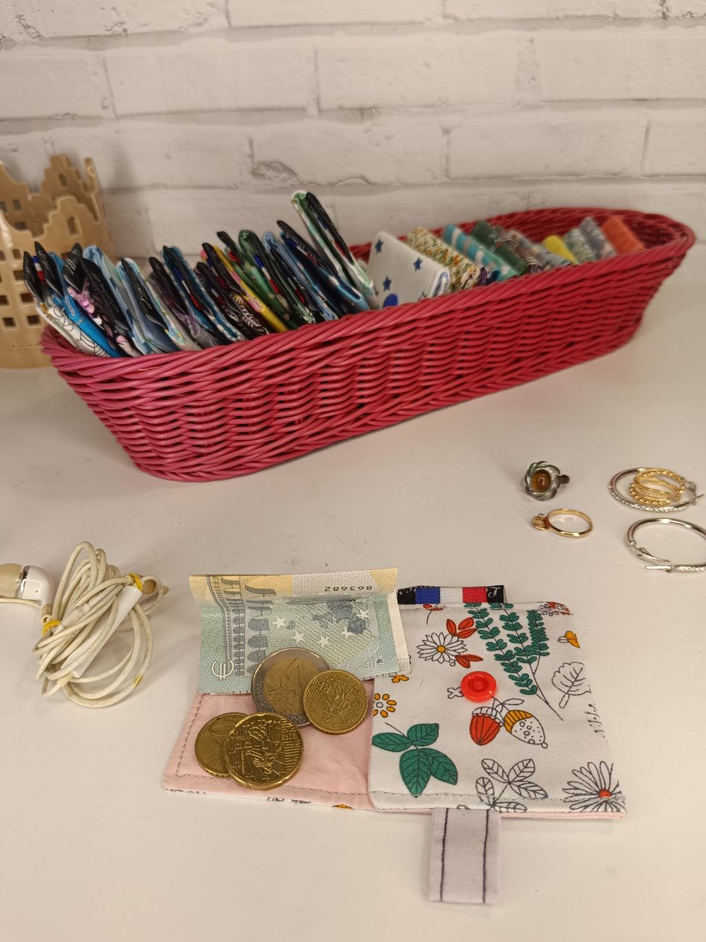 Petit porte-monnaie - range écouteurs - étui bijoux Les Mimines d'Amélie