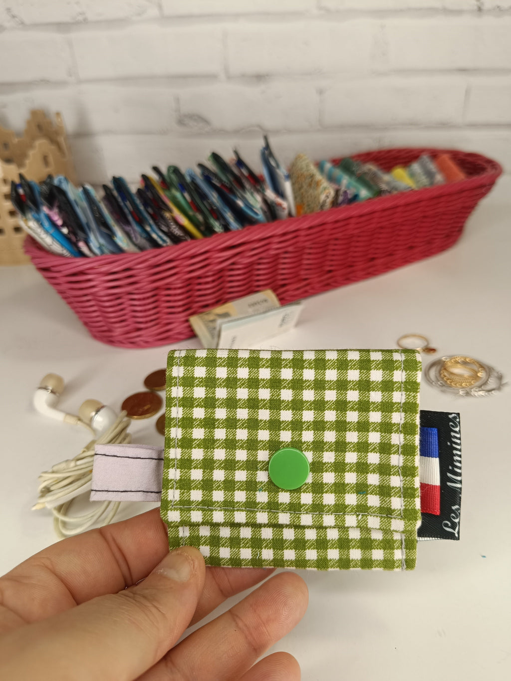 Petit porte-monnaie - range écouteurs - étui bijoux Les Mimines d'Amélie
