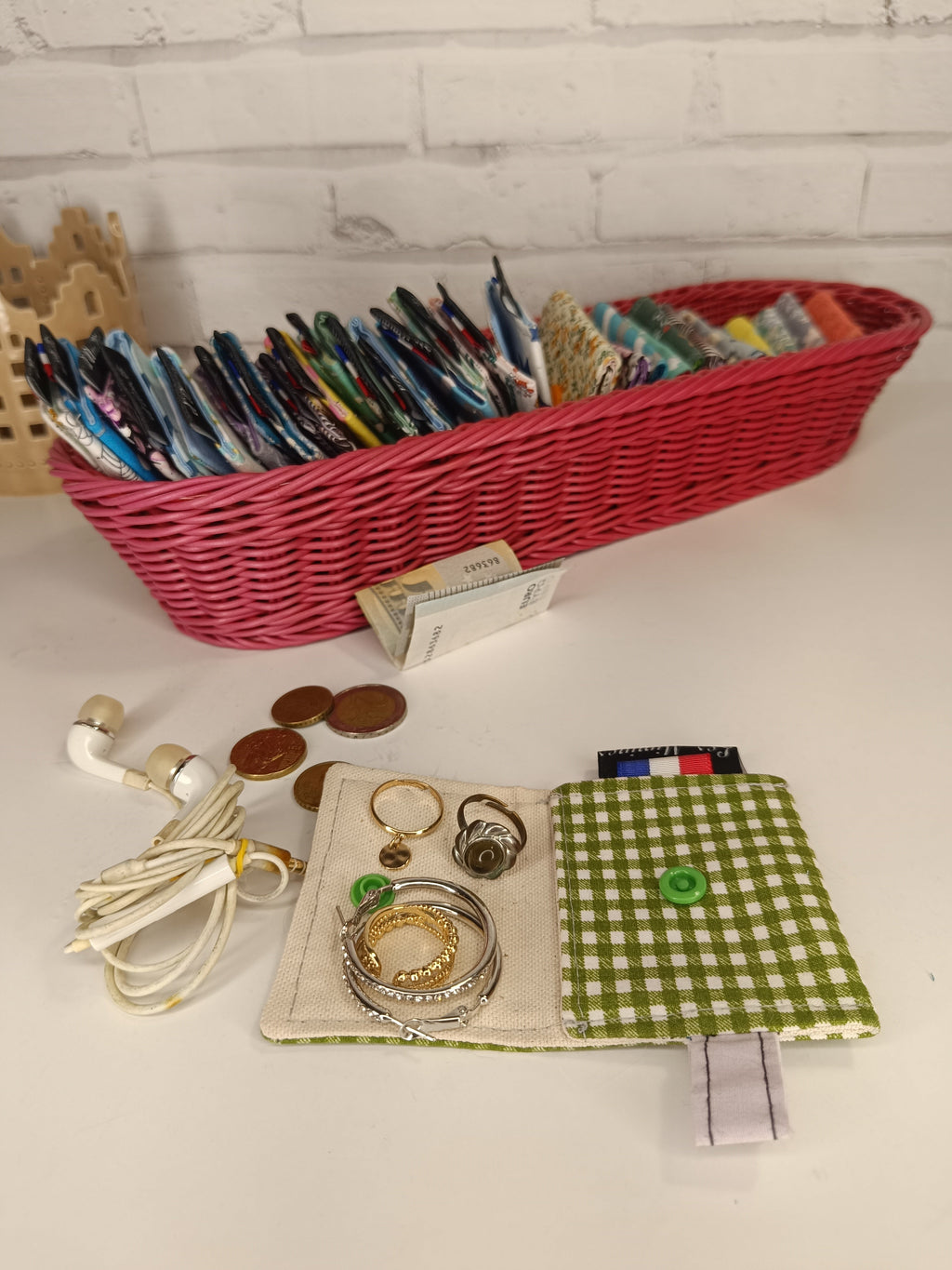 Petit porte-monnaie - range écouteurs - étui bijoux Les Mimines d'Amélie
