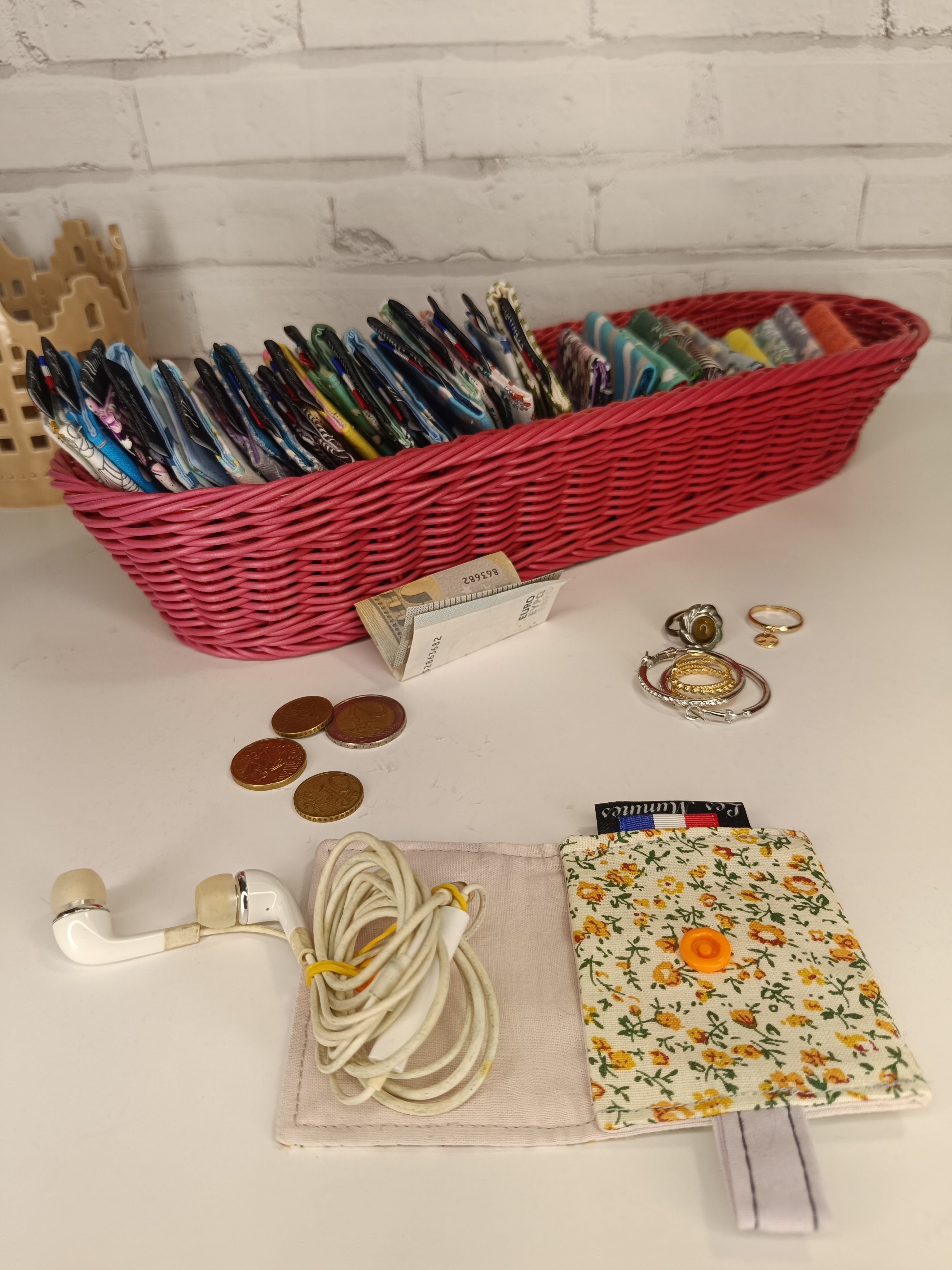 Petit porte-monnaie - range écouteurs - étui bijoux Les Mimines d'Amélie