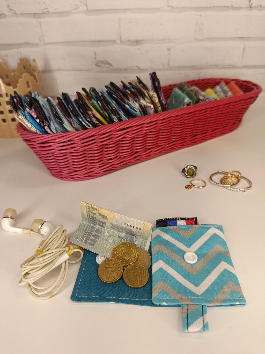 Petit porte-monnaie - range écouteurs - étui bijoux Les Mimines d'Amélie