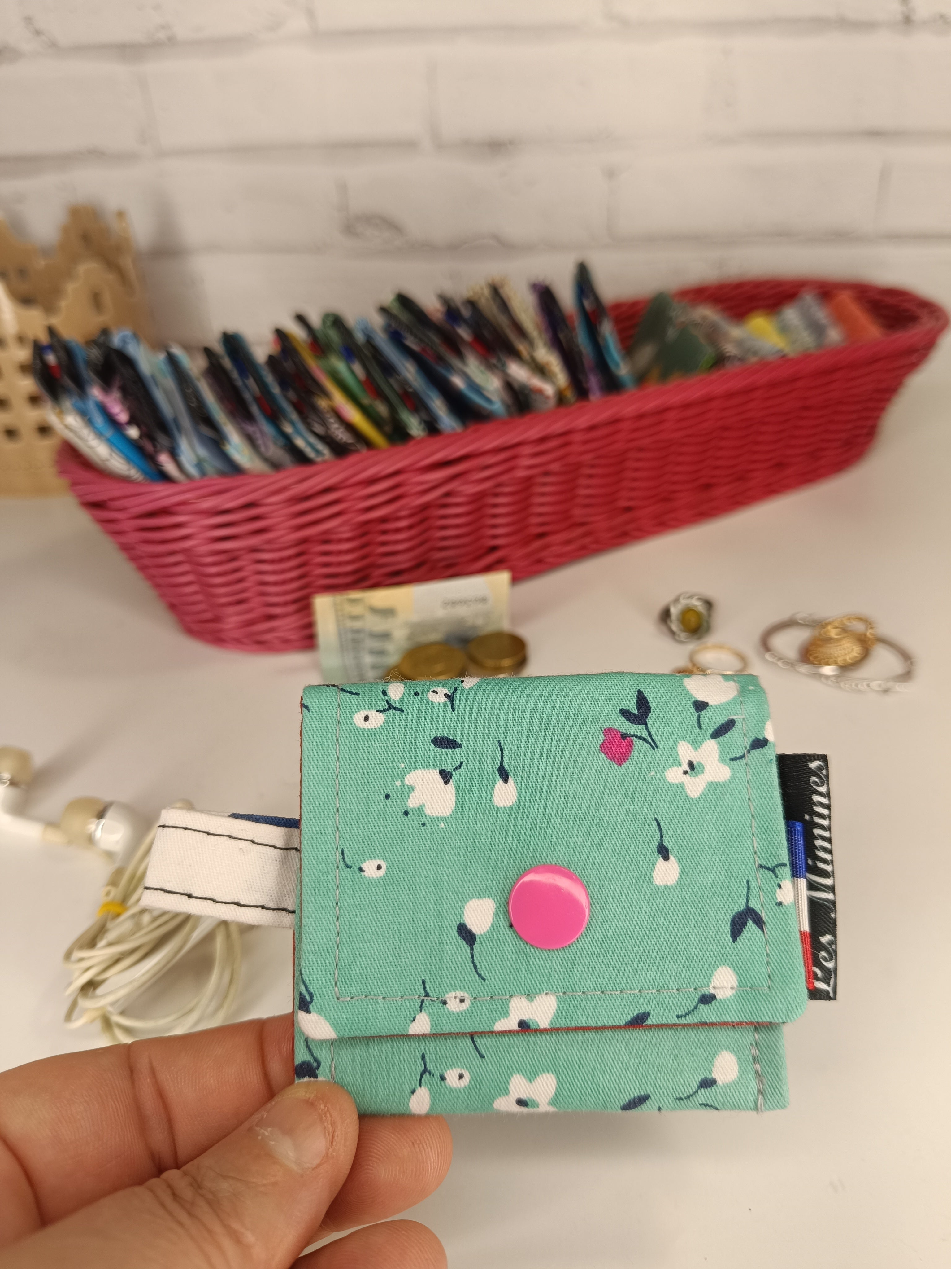Petit porte-monnaie - range écouteurs - étui bijoux Les Mimines d'Amélie