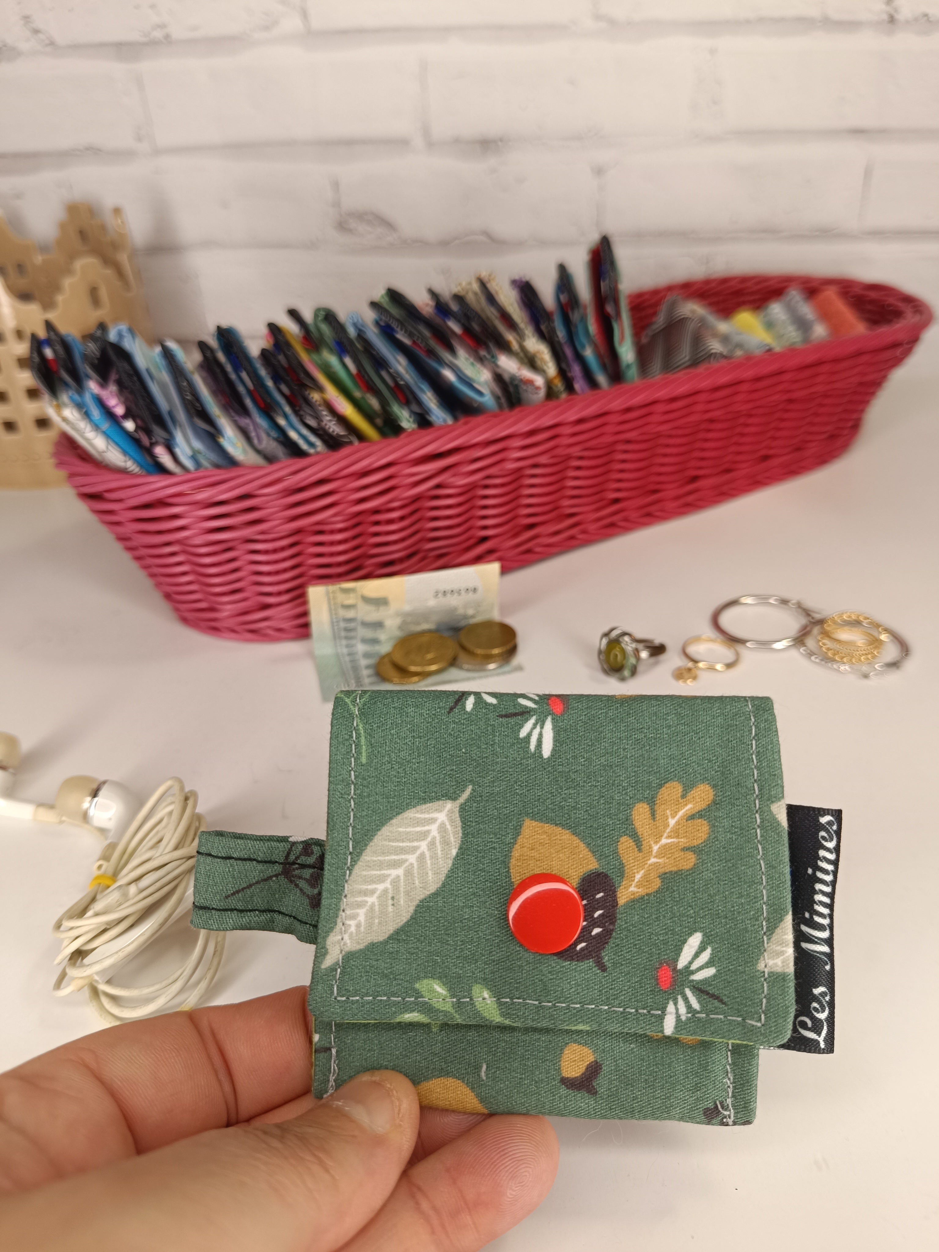 Petit porte-monnaie - range écouteurs - étui bijoux Les Mimines d'Amélie