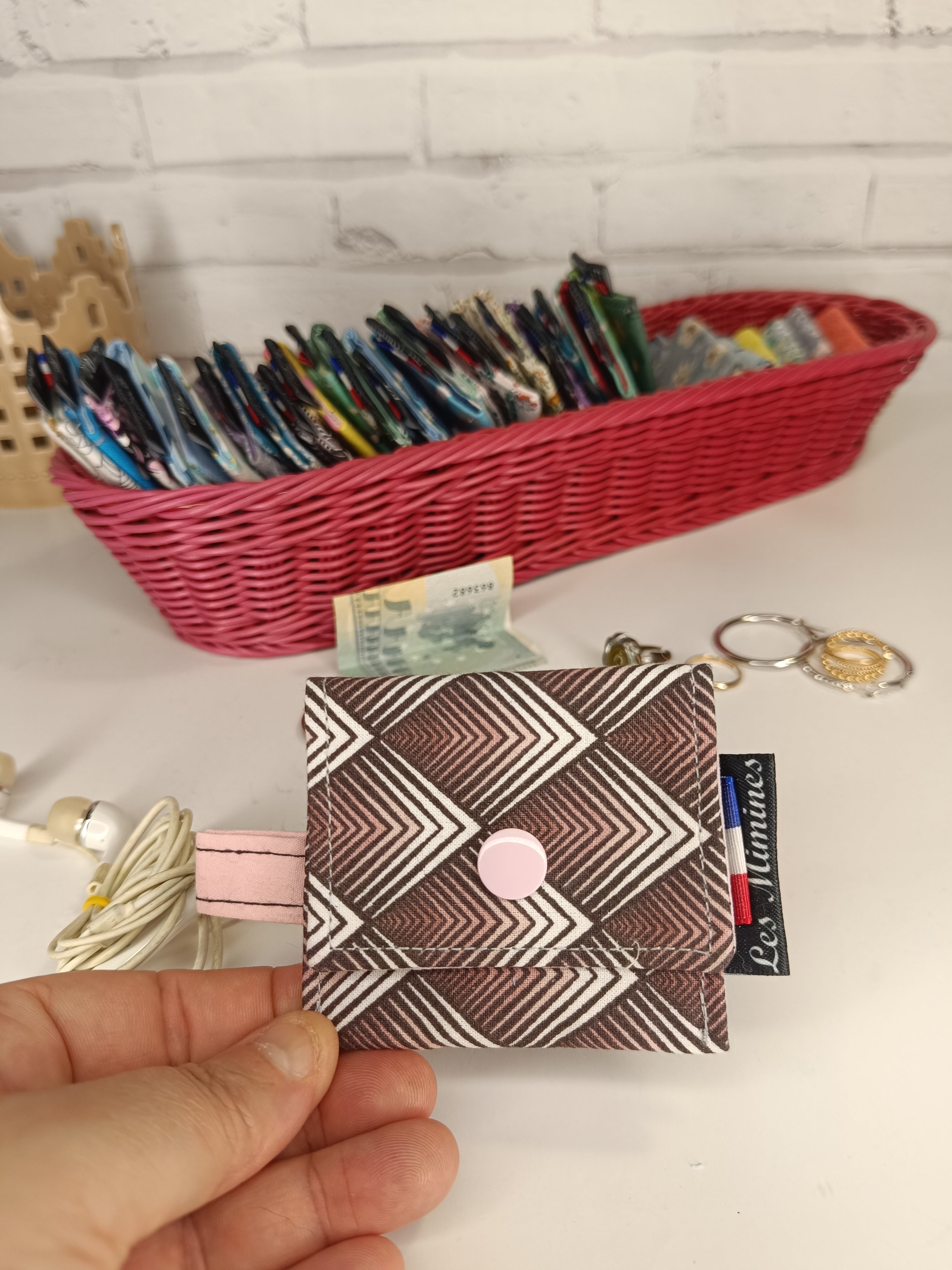 Petit porte-monnaie - range écouteurs - étui bijoux Les Mimines d'Amélie
