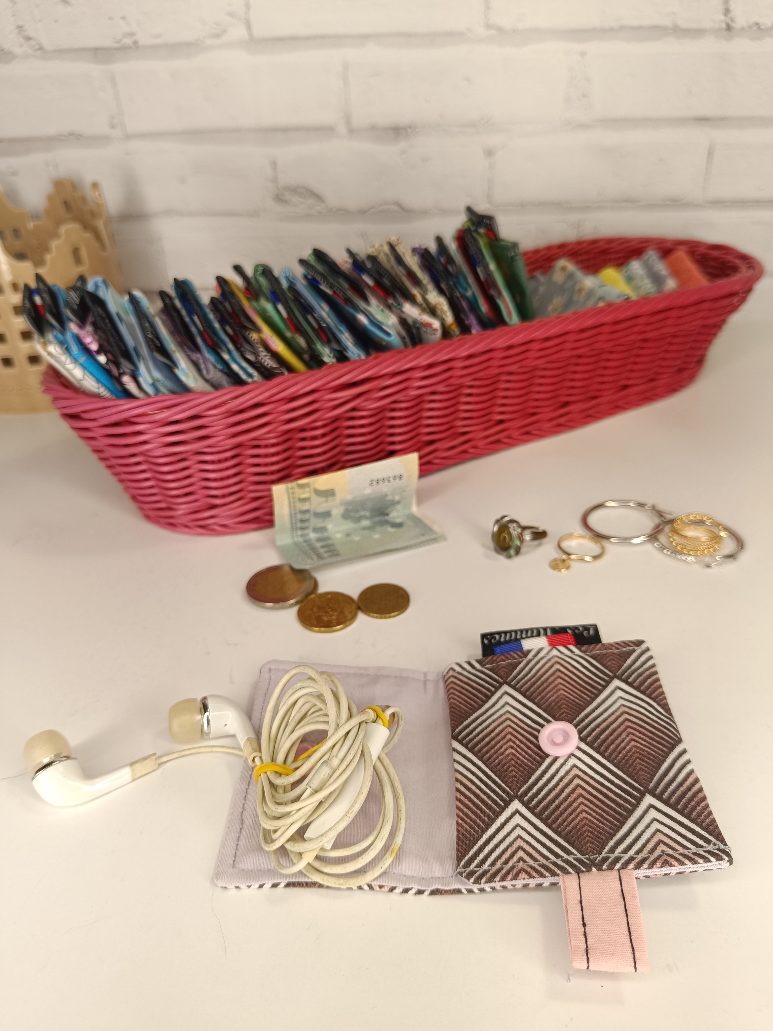 Petit porte-monnaie - range écouteurs - étui bijoux Les Mimines d'Amélie