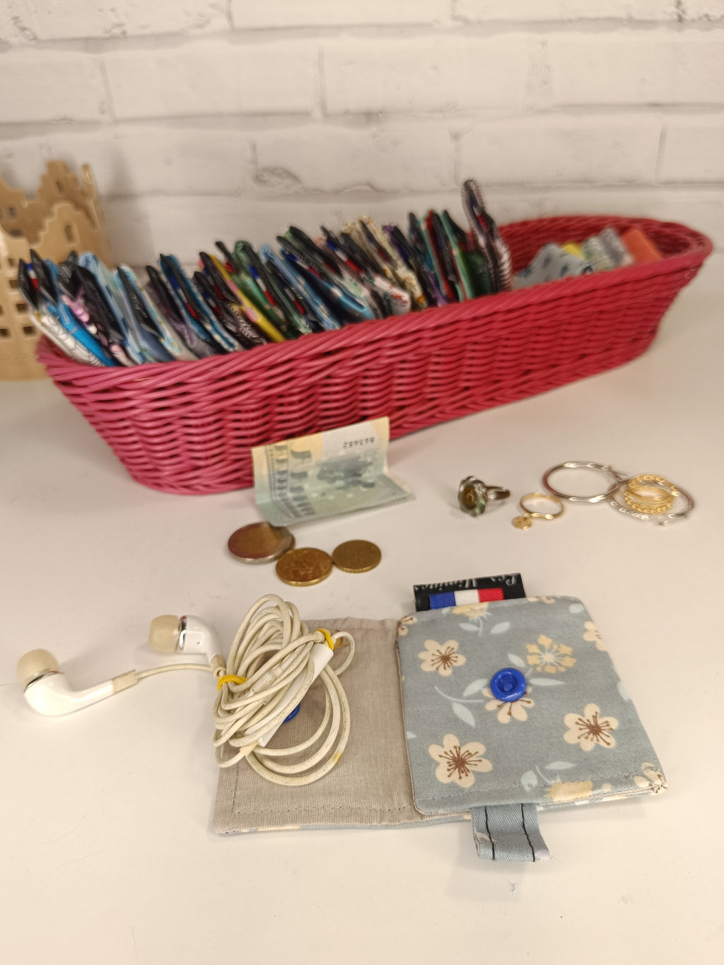 Petit porte-monnaie - range écouteurs - étui bijoux Les Mimines d'Amélie