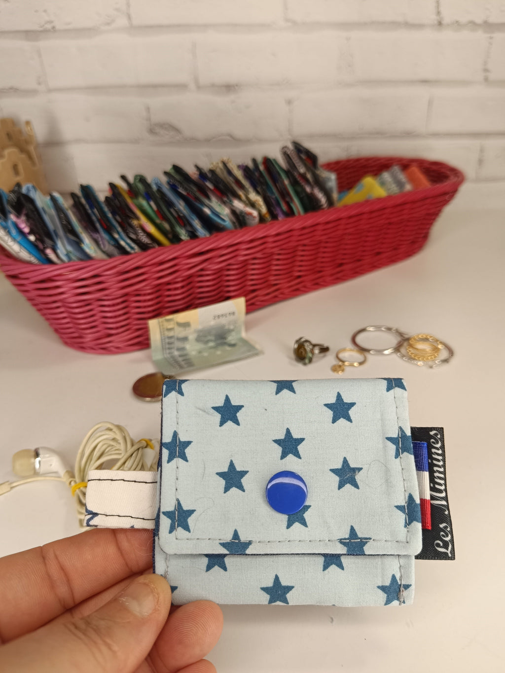 Petit porte-monnaie - range écouteurs - étui bijoux Les Mimines d'Amélie