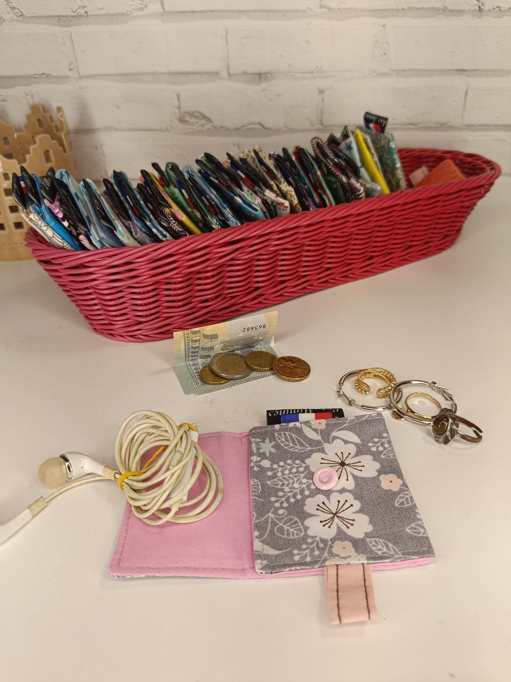 Petit porte-monnaie - range écouteurs - étui bijoux Les Mimines d'Amélie