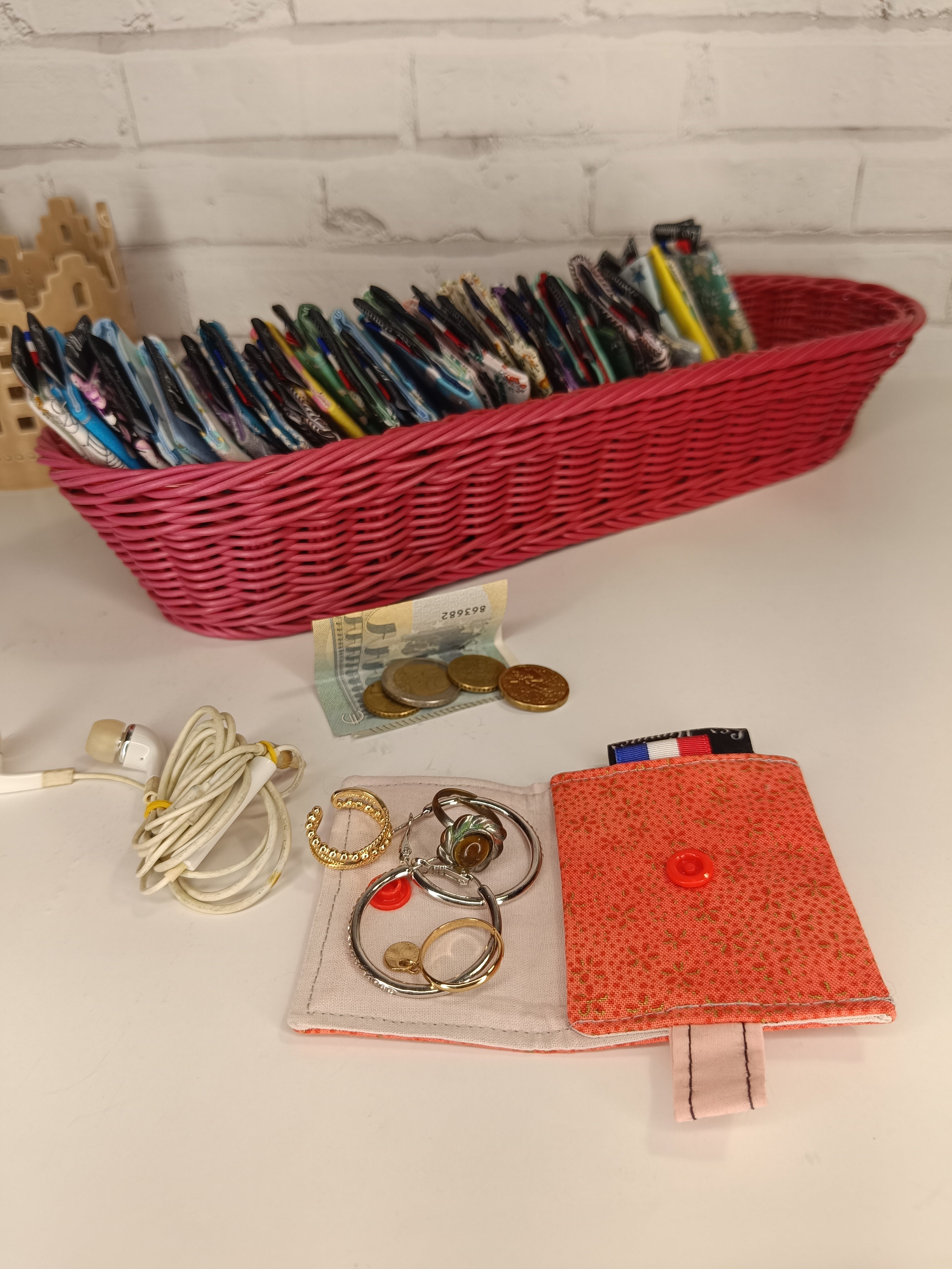 Petit porte-monnaie - range écouteurs - étui bijoux Les Mimines d'Amélie