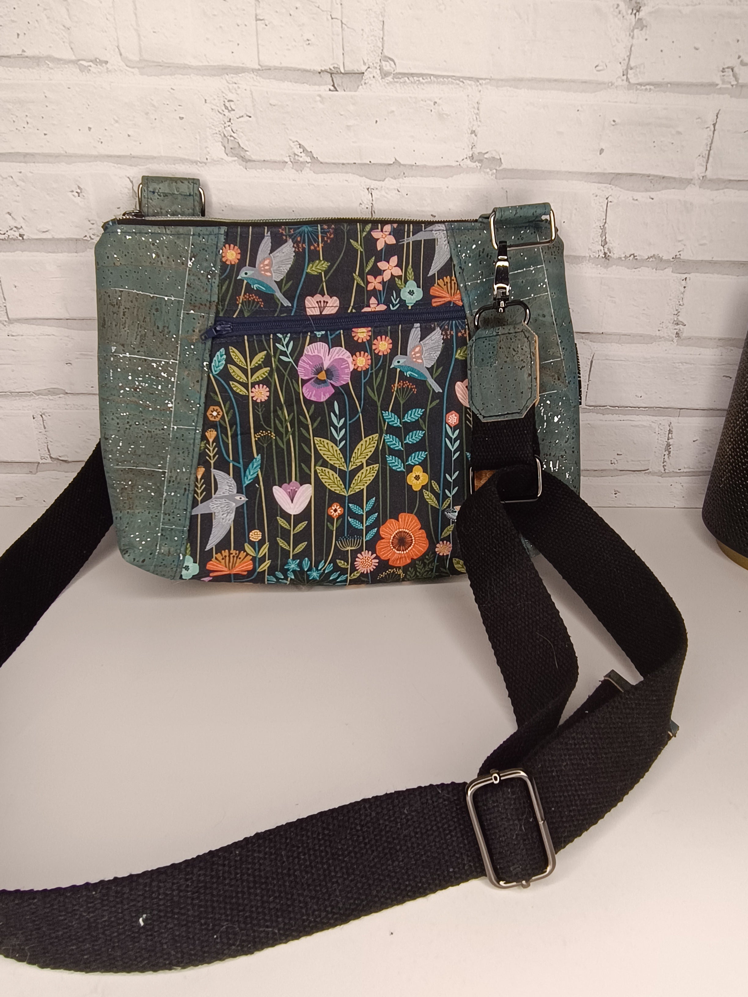 Sac bandoulière coton et liège Les Mimines d'Amélie