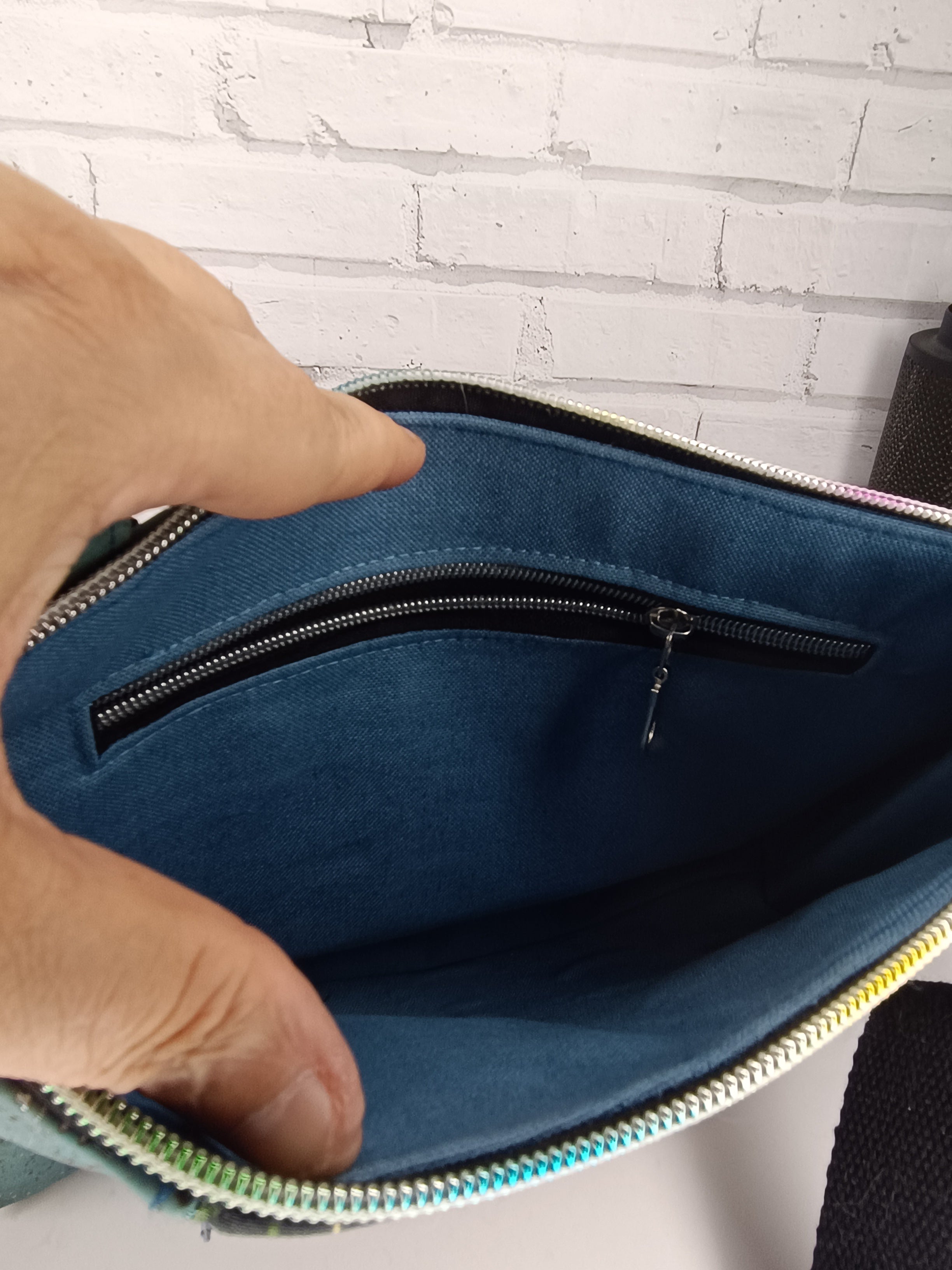 Sac bandoulière coton et liège Les Mimines d'Amélie