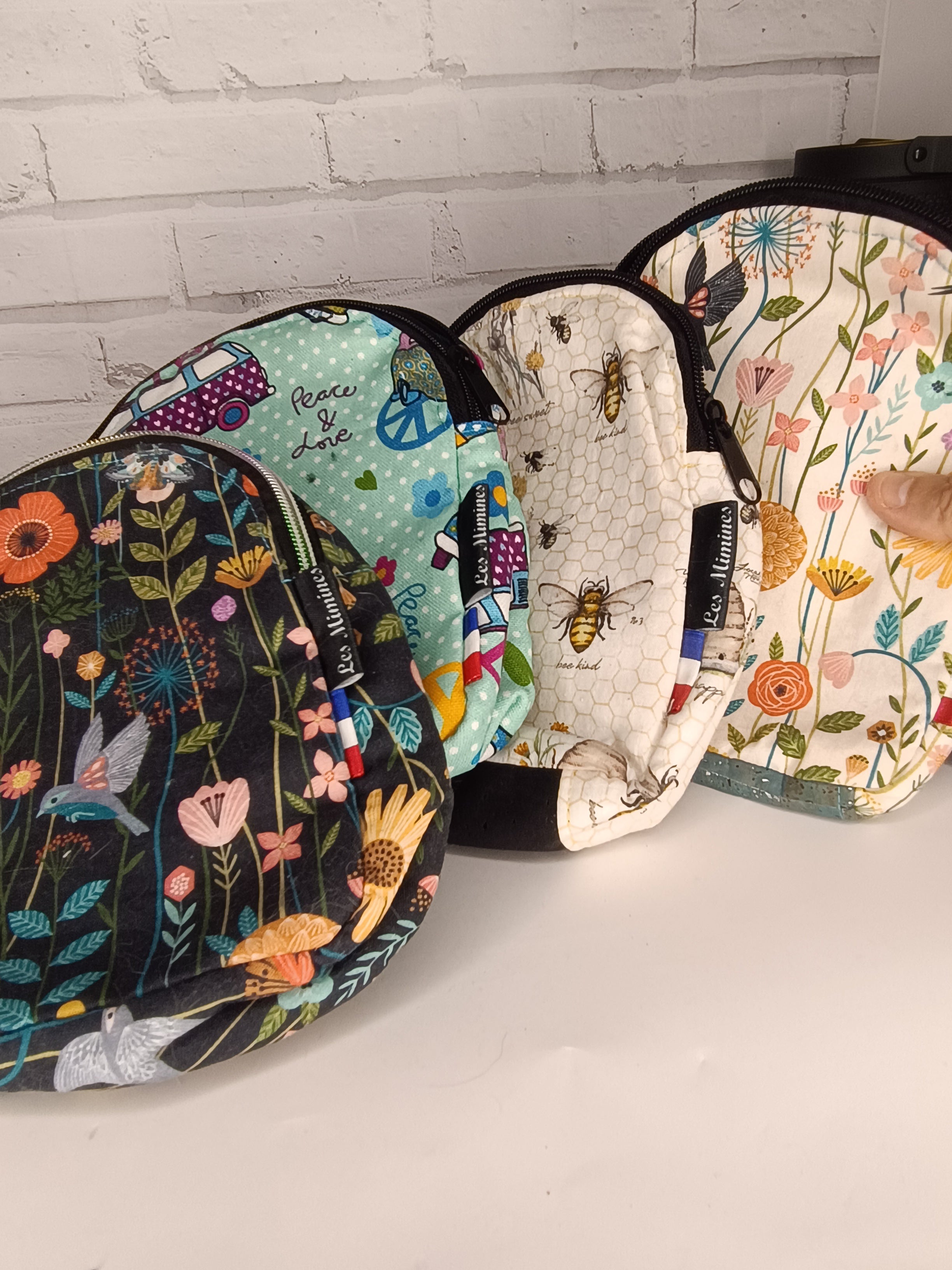Porté plat façon petit sac à dos Les Mimines d'Amélie