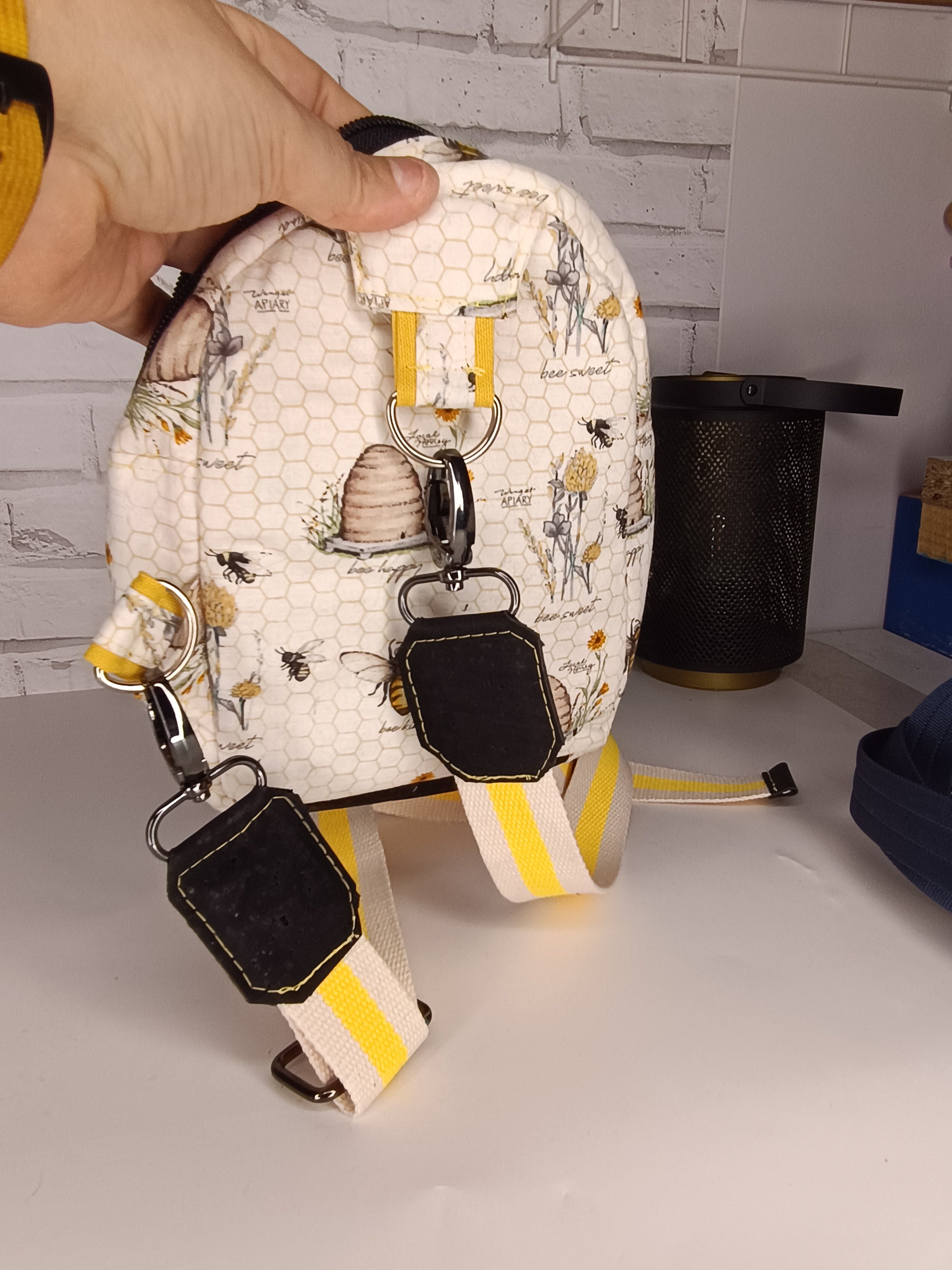 Porté plat façon petit sac à dos Les Mimines d'Amélie