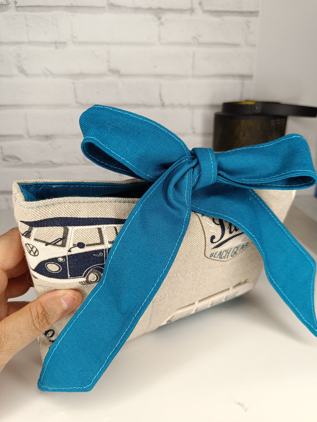 Pochette à livre / liseuse / tablette / iPad avec gros nœud - Petit modèle Les Mimines d'Amélie
