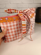 Pochette à livre / liseuse / tablette / iPad avec gros nœud - Petit modèle Les Mimines d'Amélie