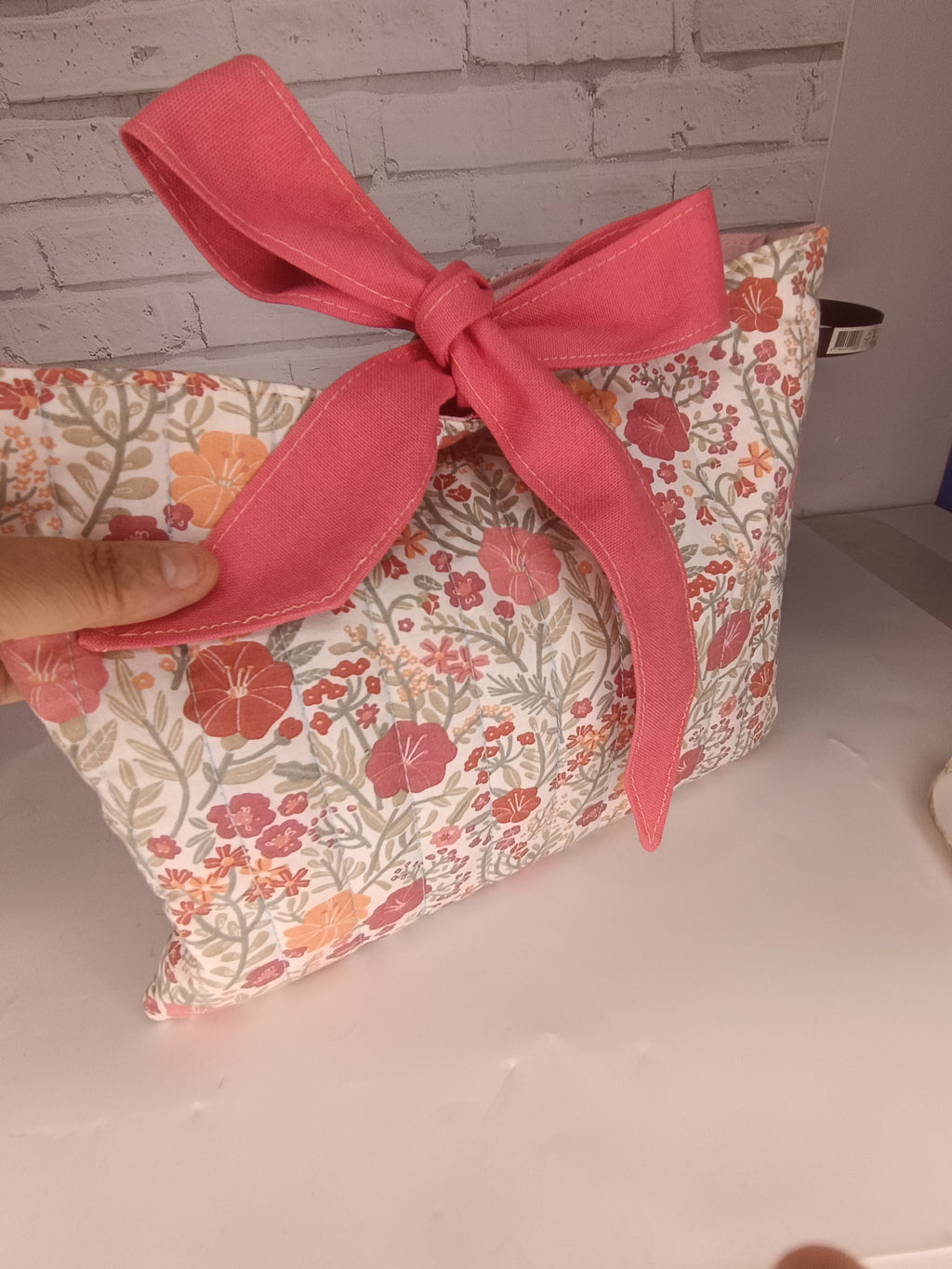 Pochette à livre / liseuse / tablette / iPad avec gros nœud - Grand modèle Les Mimines d'Amélie