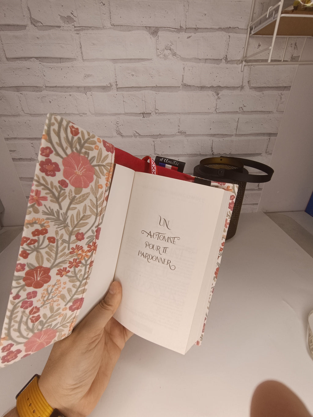 Couverture de livre ajustable en tissu - Petit modèle Les Mimines d'Amélie