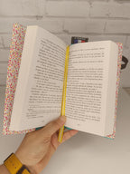 Couverture de livre ajustable en tissu - Petit modèle Les Mimines d'Amélie