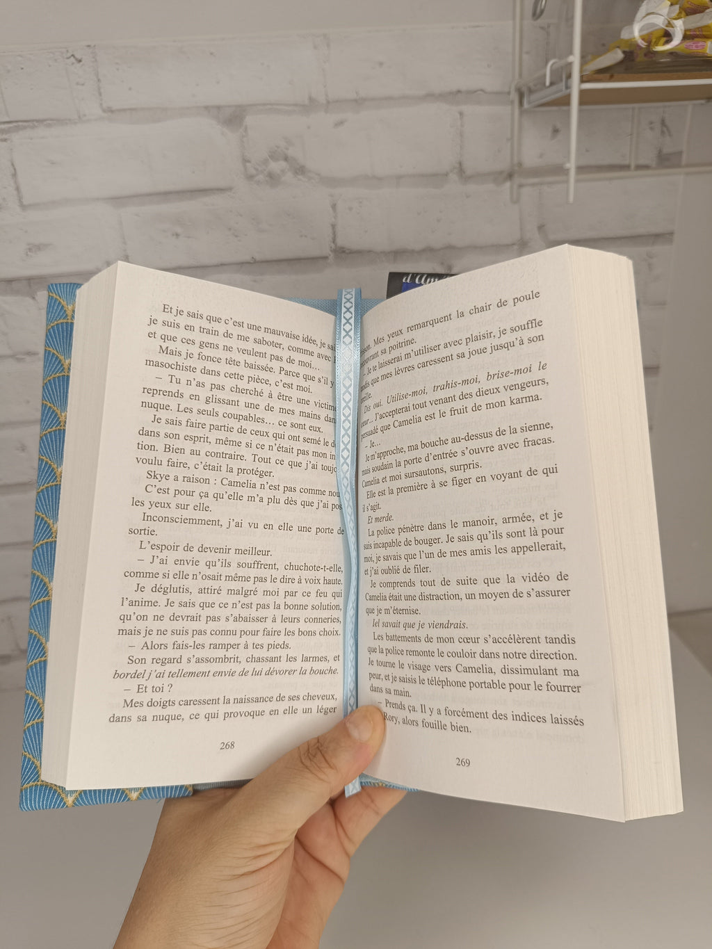Couverture de livre ajustable en tissu - Petit modèle Les Mimines d'Amélie