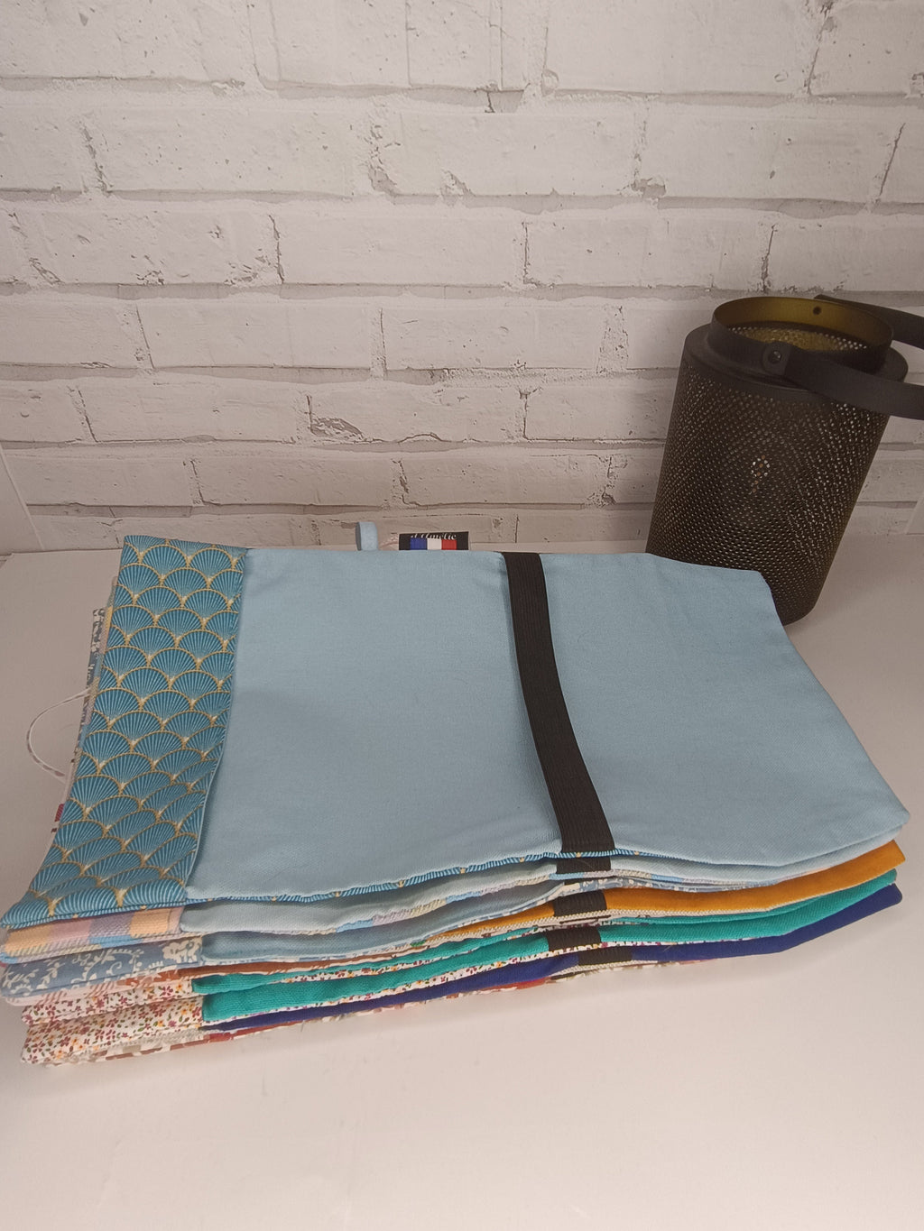 Couverture de livre ajustable en tissu - Petit modèle Les Mimines d'Amélie