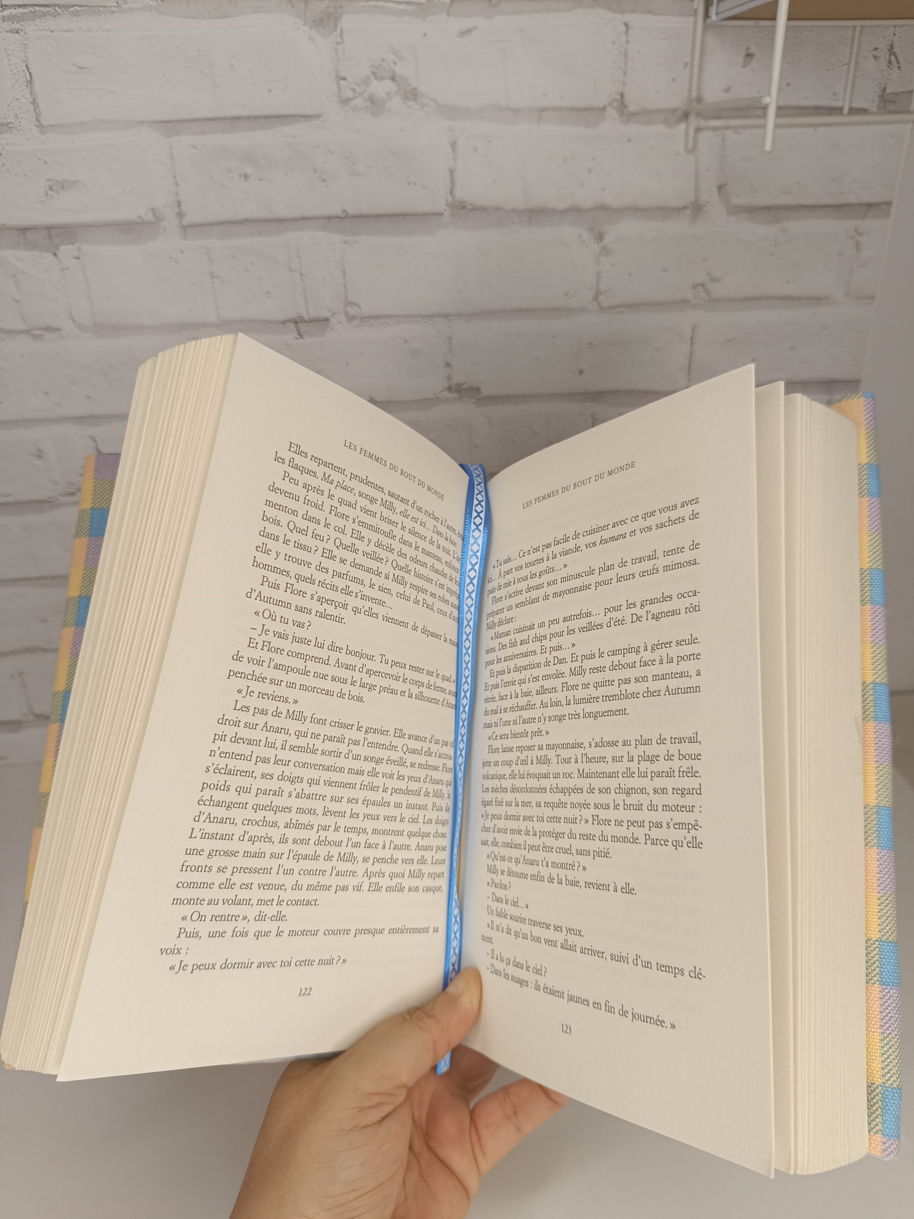 Couverture de livre ajustable en tissu - Grand modèle Les Mimines d'Amélie
