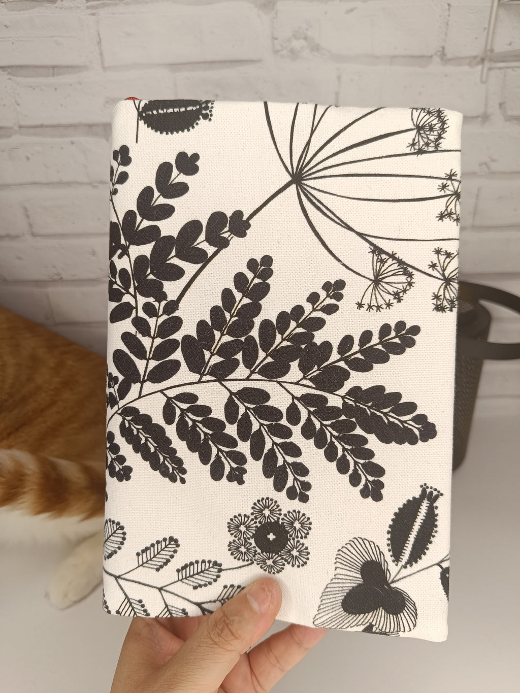 Couverture de livre ajustable en tissu - Grand modèle Les Mimines d'Amélie