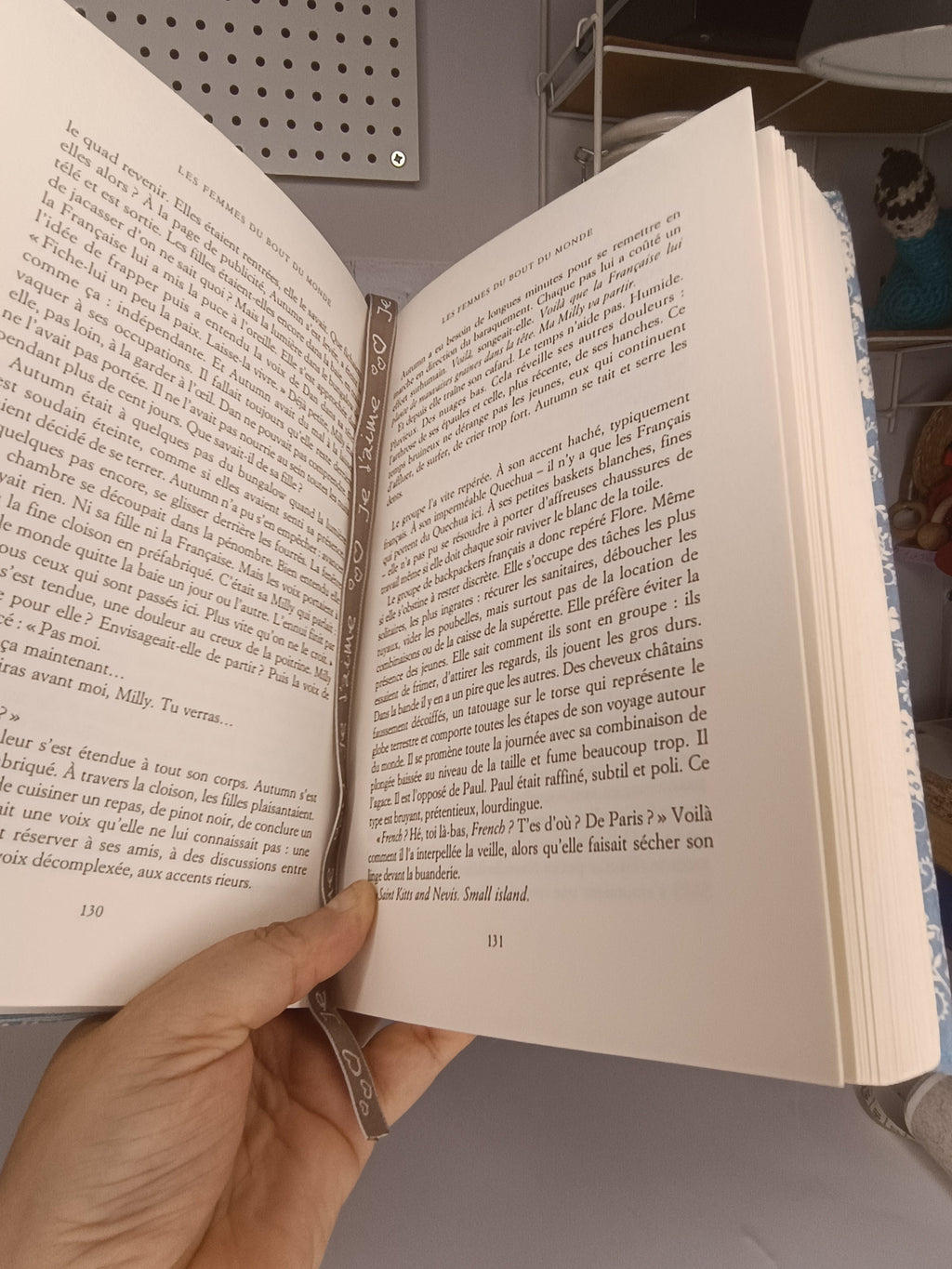 Couverture de livre ajustable en tissu - Grand modèle Les Mimines d'Amélie