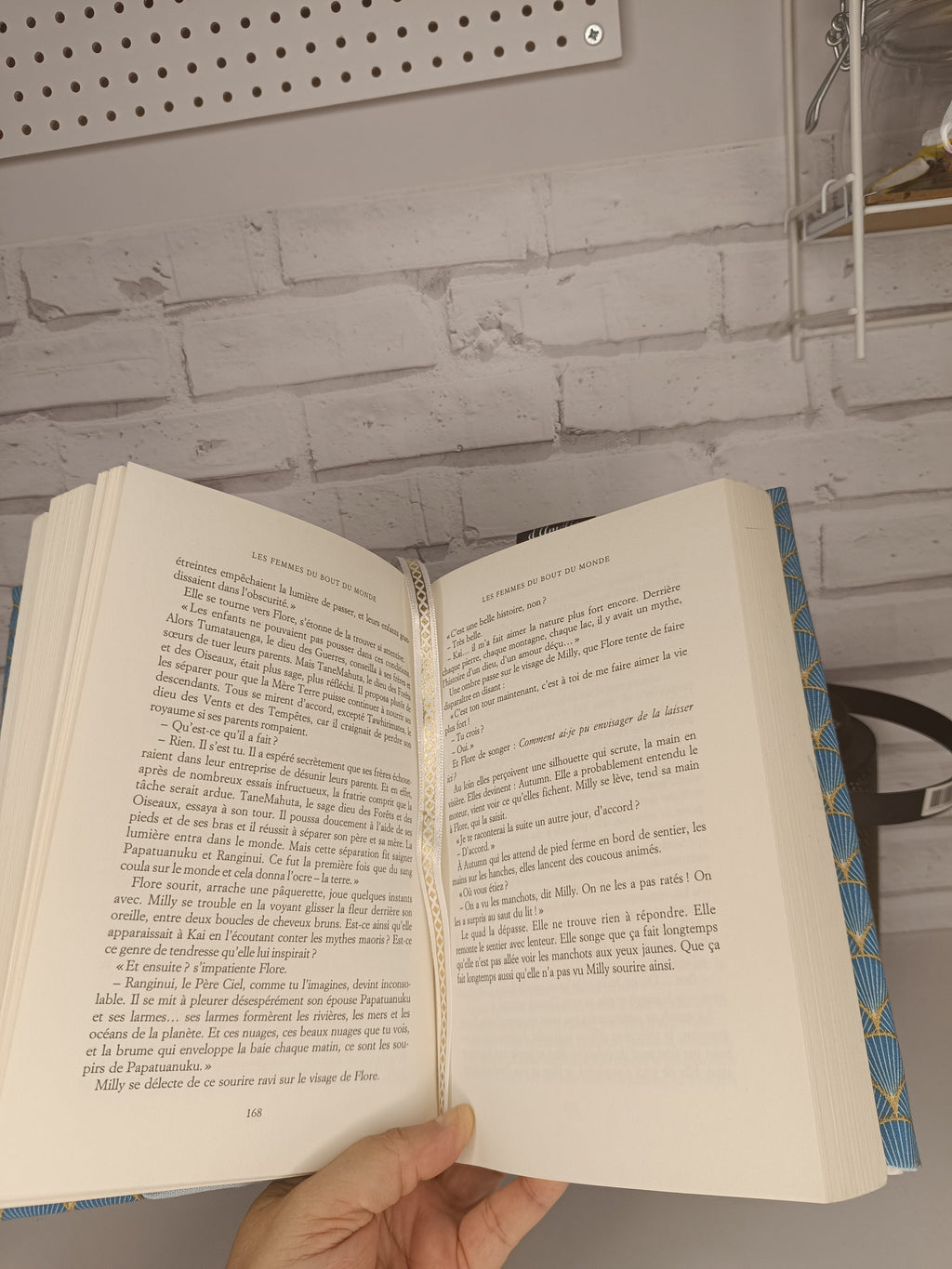 Couverture de livre ajustable en tissu - Grand modèle Les Mimines d'Amélie