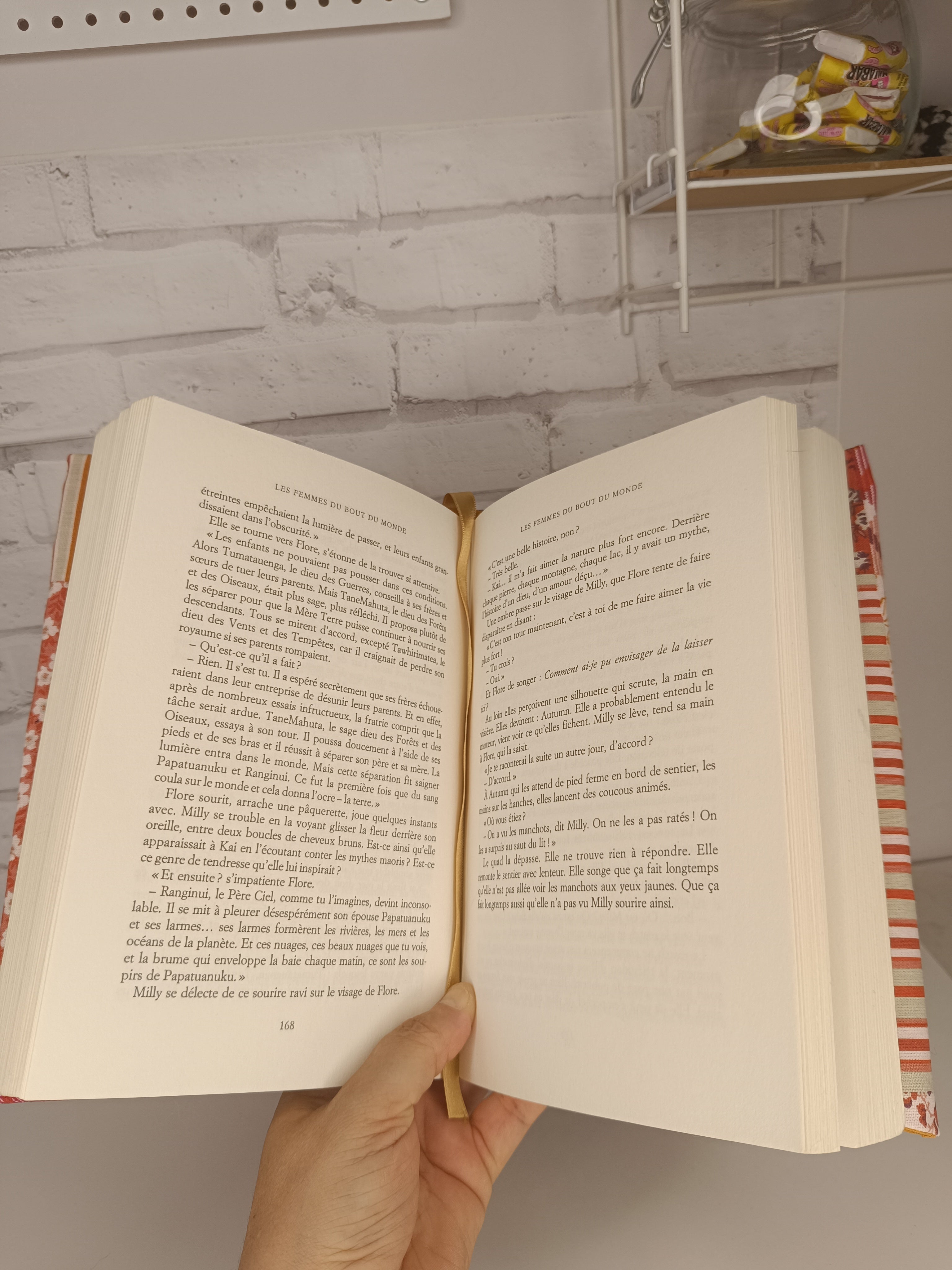 Couverture de livre ajustable en tissu - Grand modèle Les Mimines d'Amélie