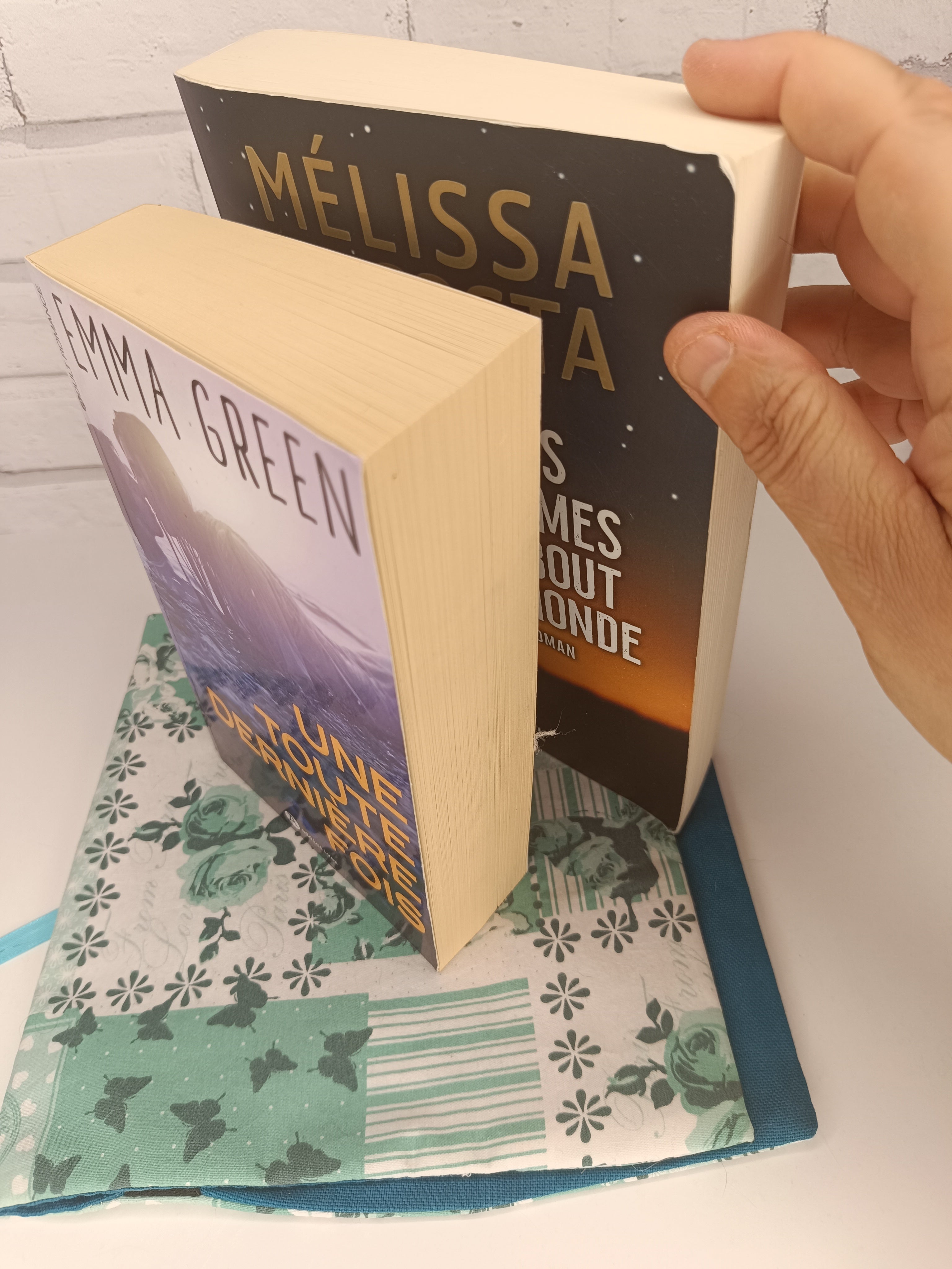 Couverture de livre ajustable en tissu - Grand modèle Les Mimines d'Amélie